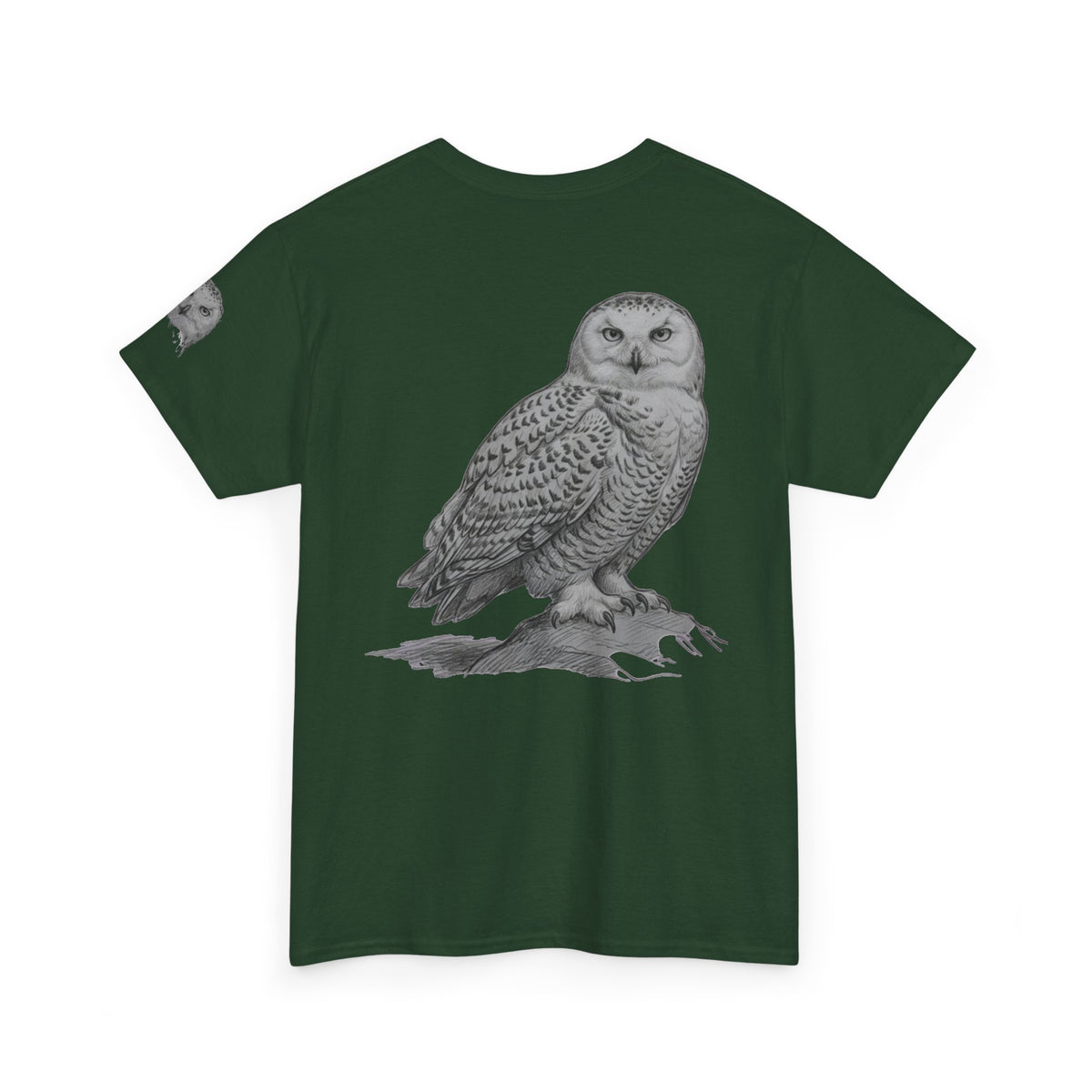 "Pencil Sketch Art Owl" Premium Graphic Tee