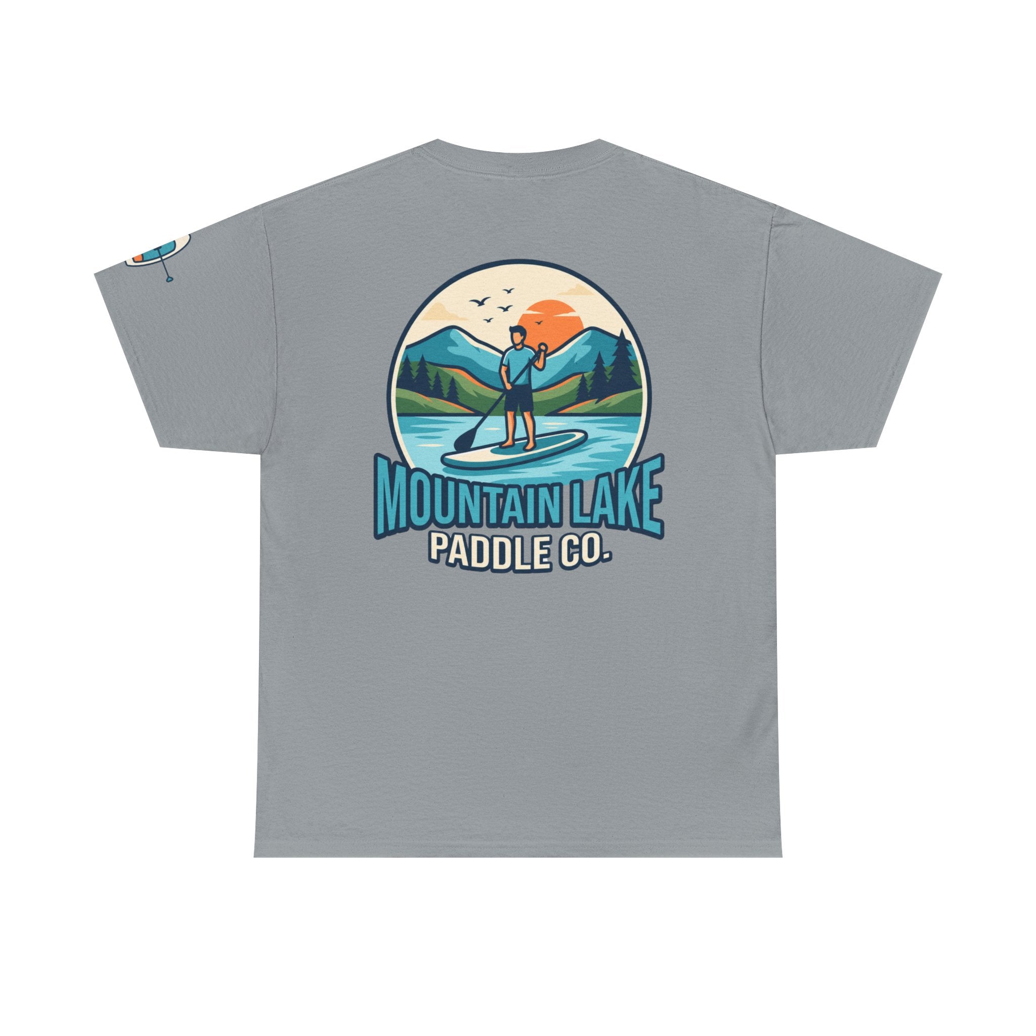 "Mountain Lake Paddle Board" Premium Graphic Tee