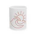"Sun" White Ceramic Mug