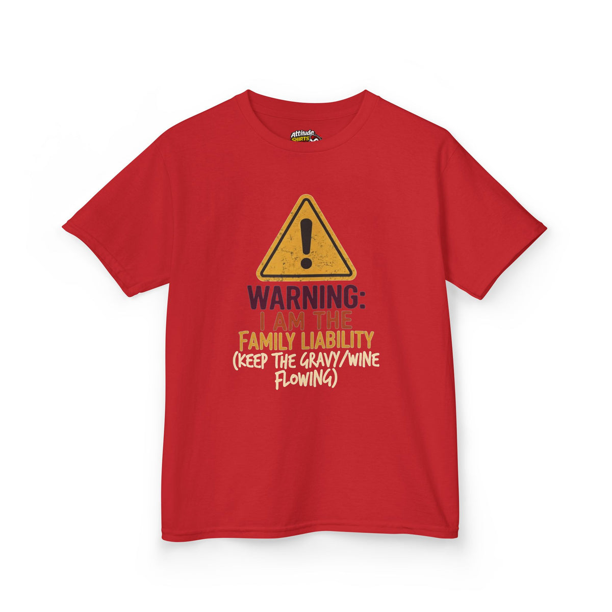 "Warning I am The Family Liability" Kids Tee