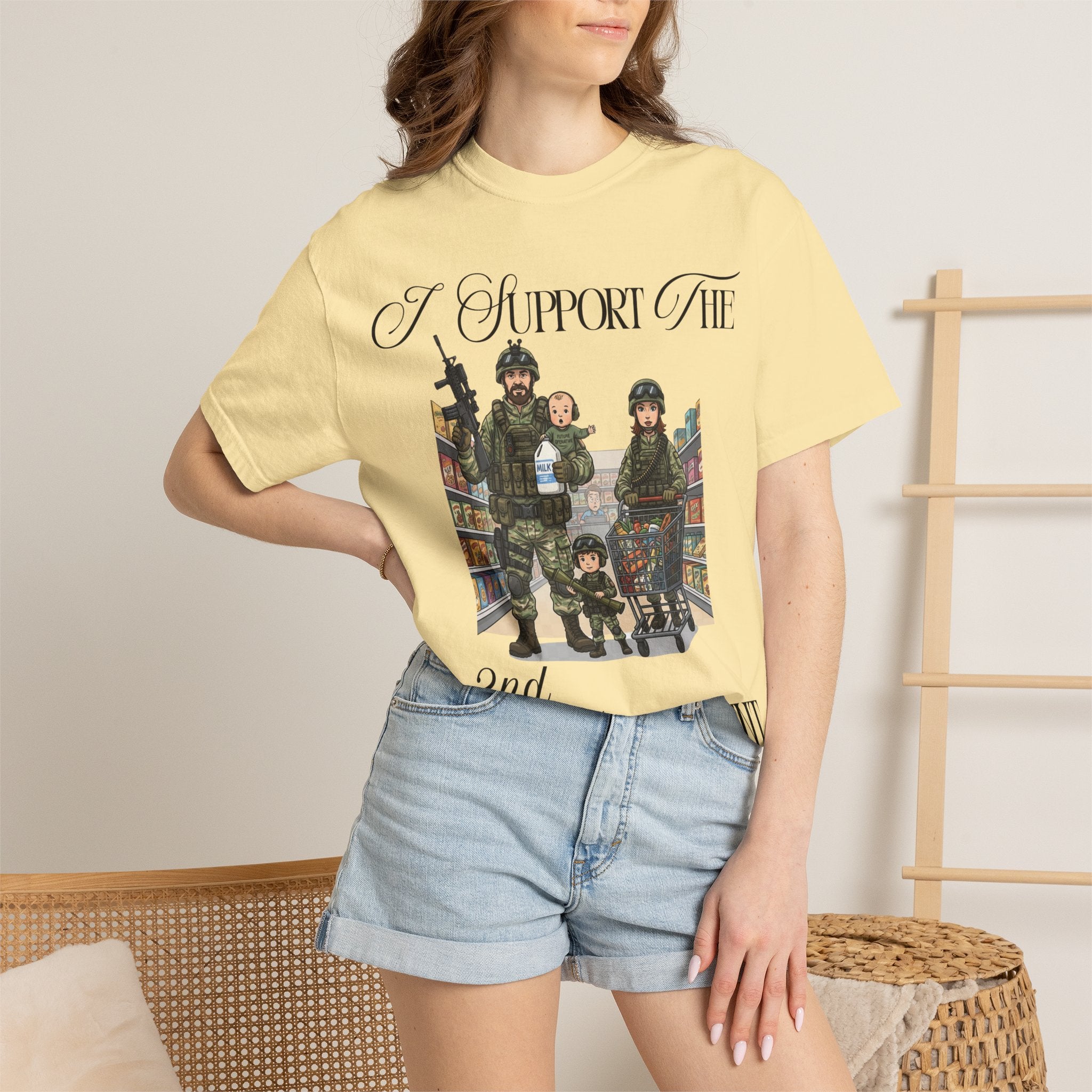 "actical Grocery Run" Unisex Garment-Dyed T-shirt