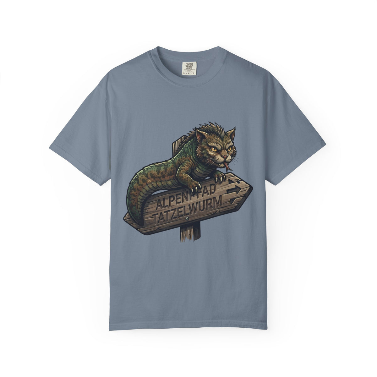 Color: Blue Jean | Tatzelwurm (Alpine Europe) Unisex Garment-Dyed Tee