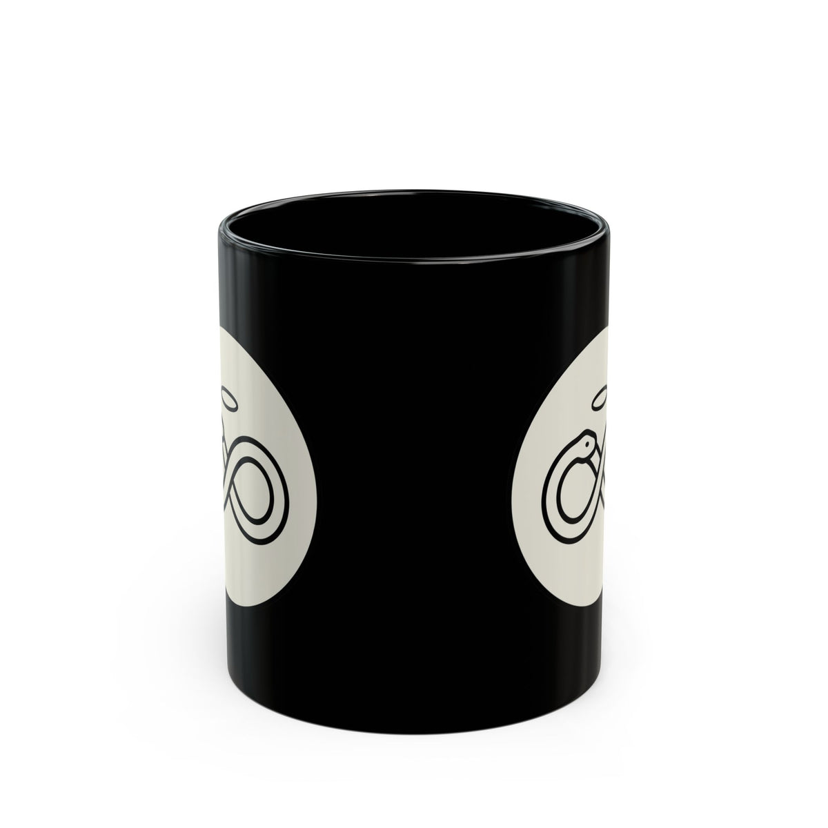 "Good Book Series Original Sin" Black Ceramic Mug — Graphic