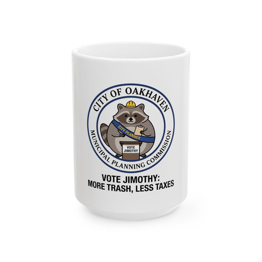 "Jimothy" White Ceramic Mug