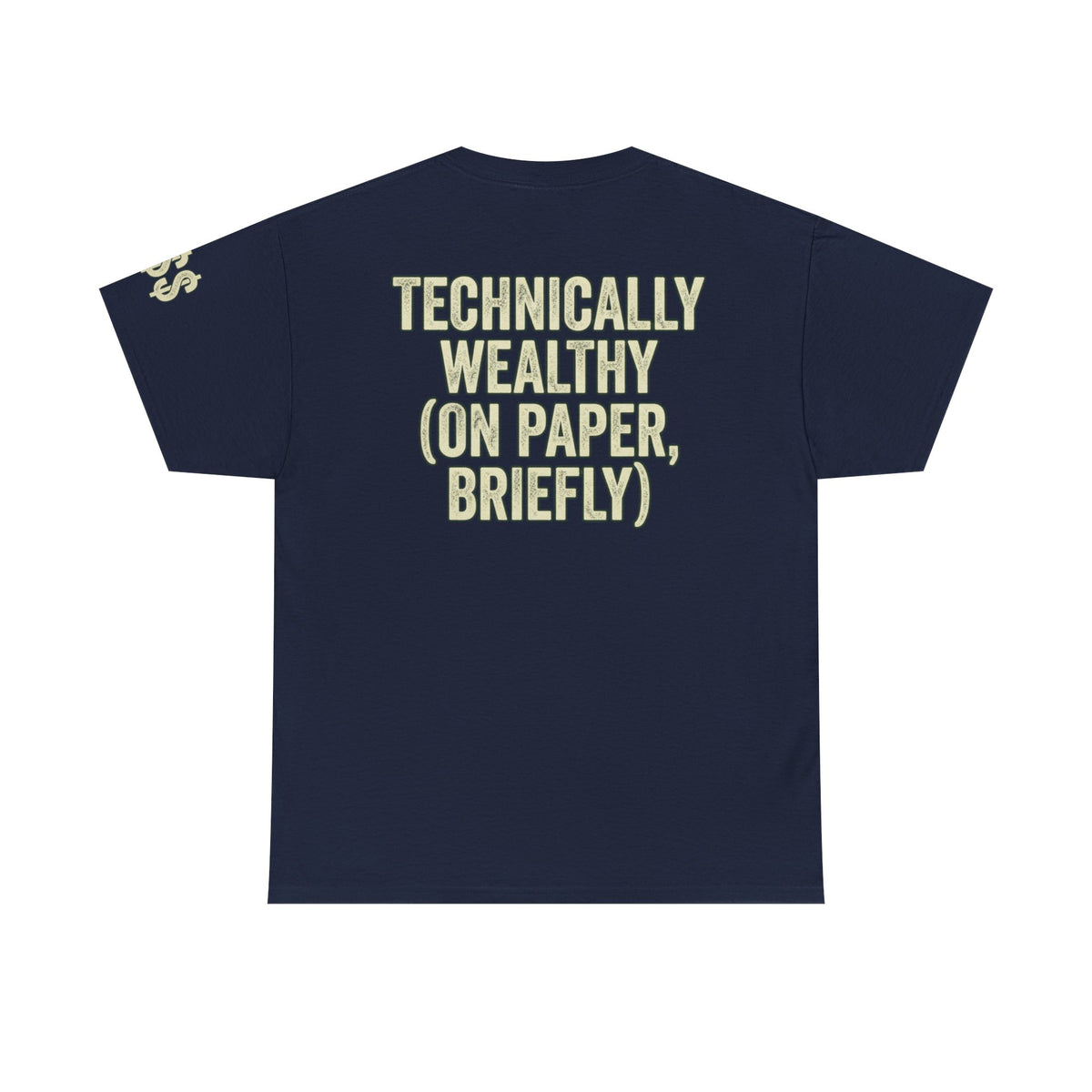 Color: Navy | Technically Wealthy Premium Graphic Tee