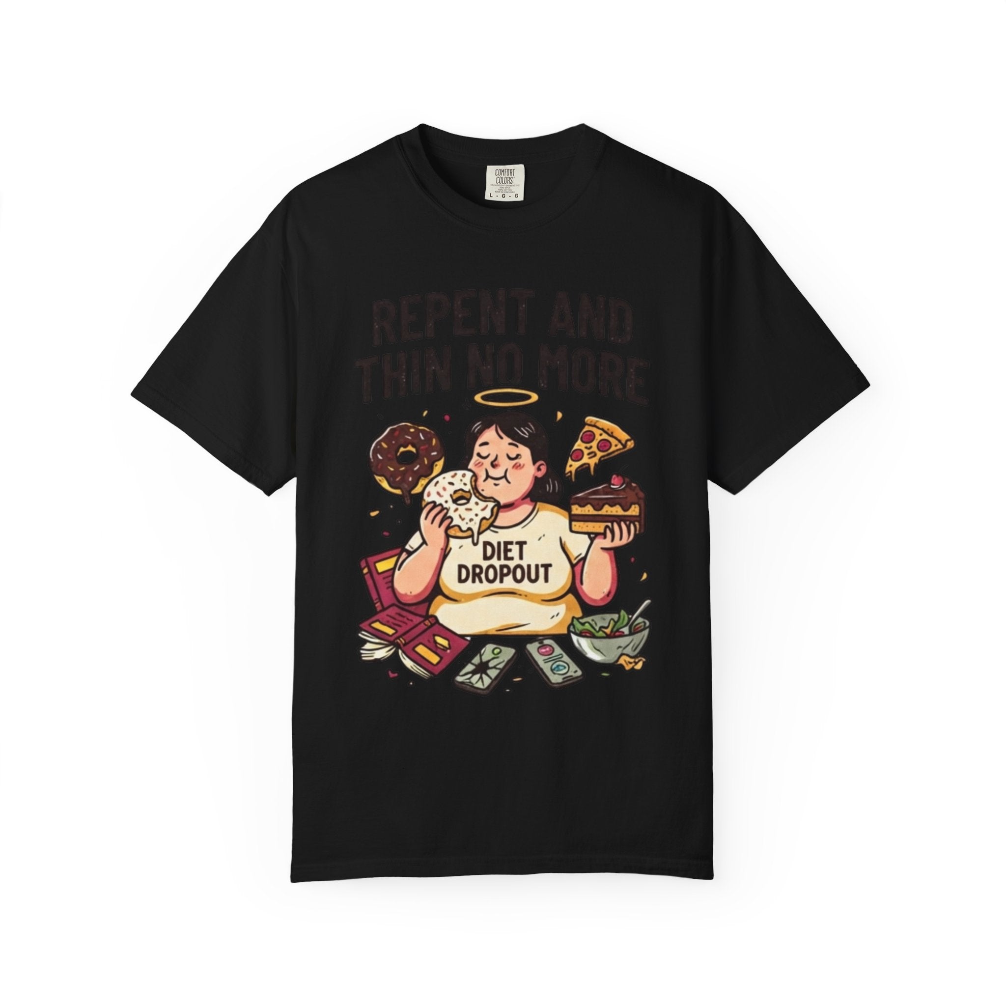"Repent and Thin No More" Unisex Garment-Dyed Tee
