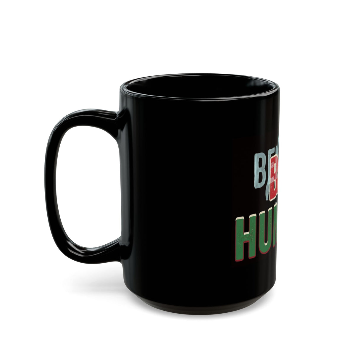 "Bah Humburg" Black Ceramic Mug