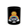 "Celebrating Gay Sex" Black Ceramic Mug