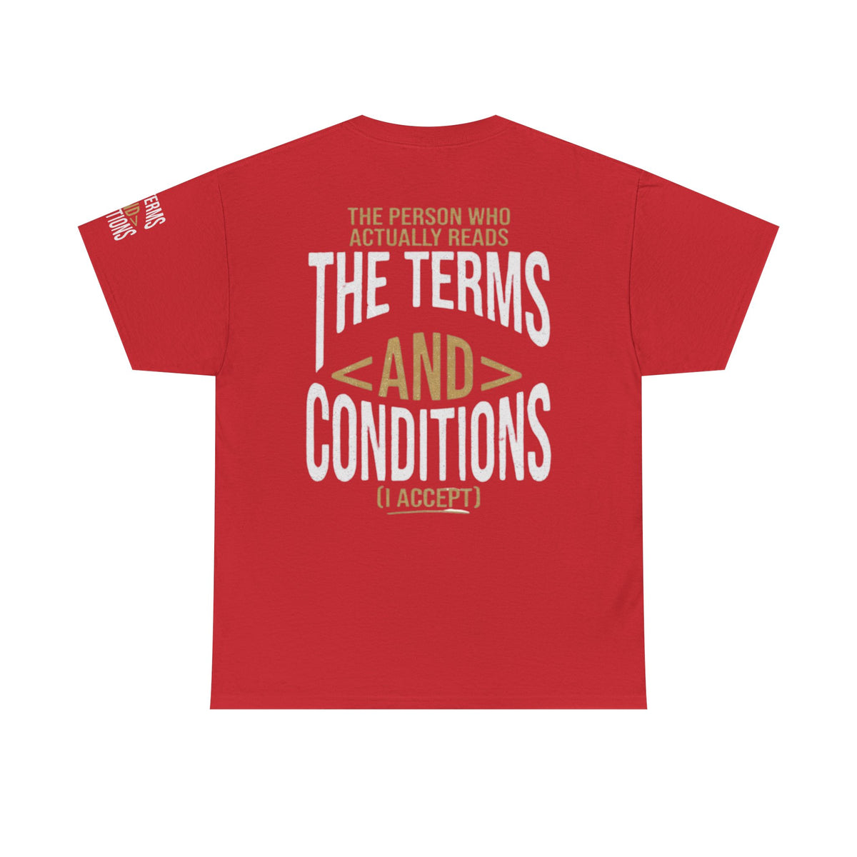Color: Red | Terms and Conditions Premium Graphic Tee