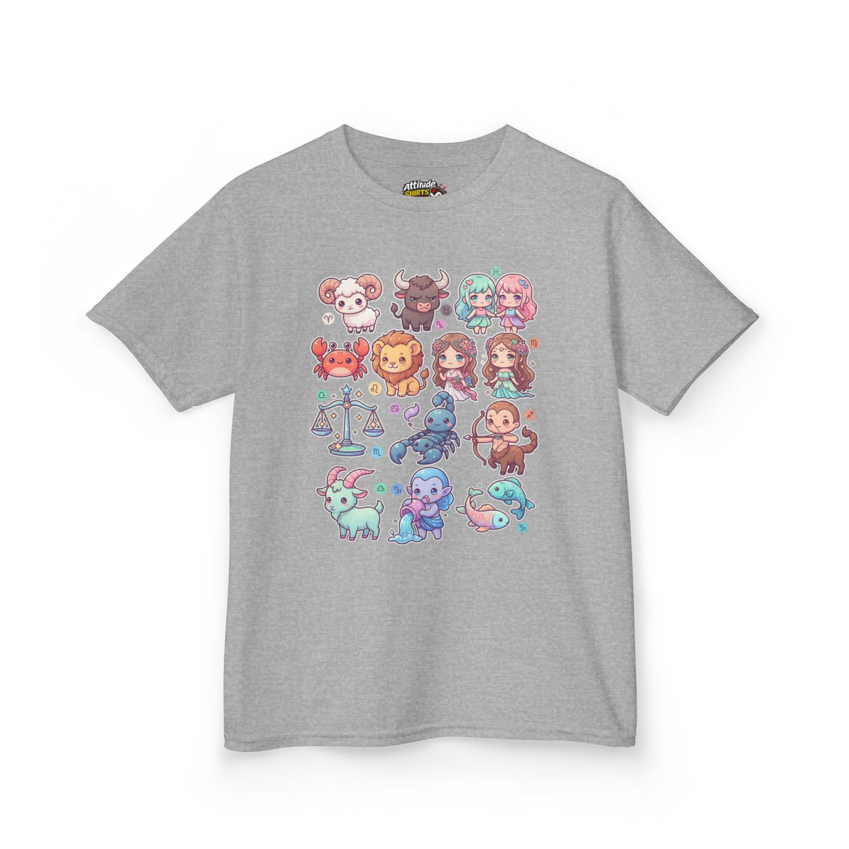 "Cute Chibi Zodiac" Kids Tee