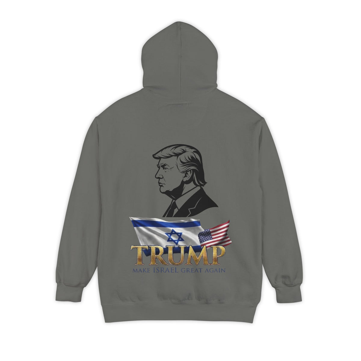 Color: Grey | Make Israel Great Again Garment-Dyed Hoodie