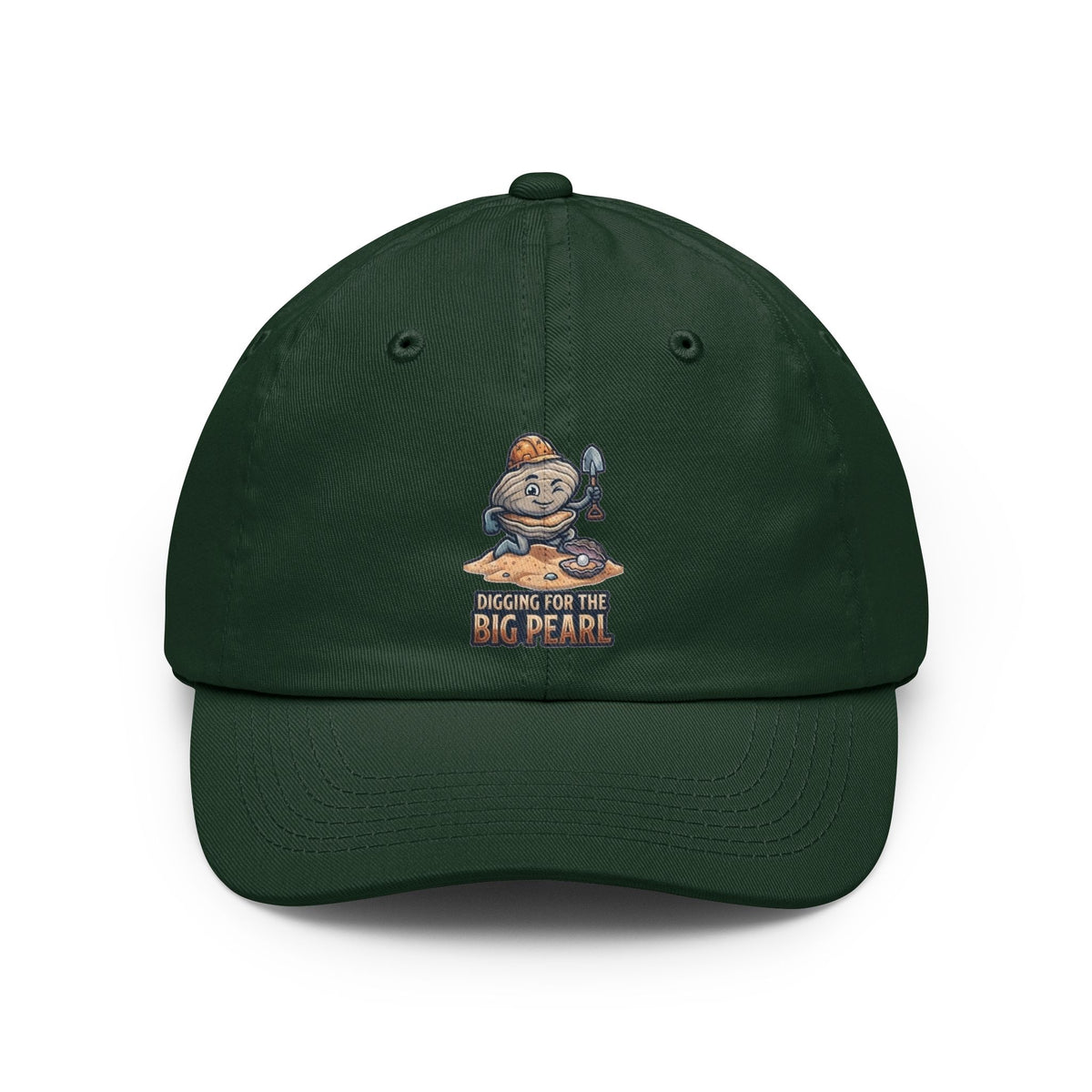 Color: Forest Green | Digging For The Big Pearl Dad Hat