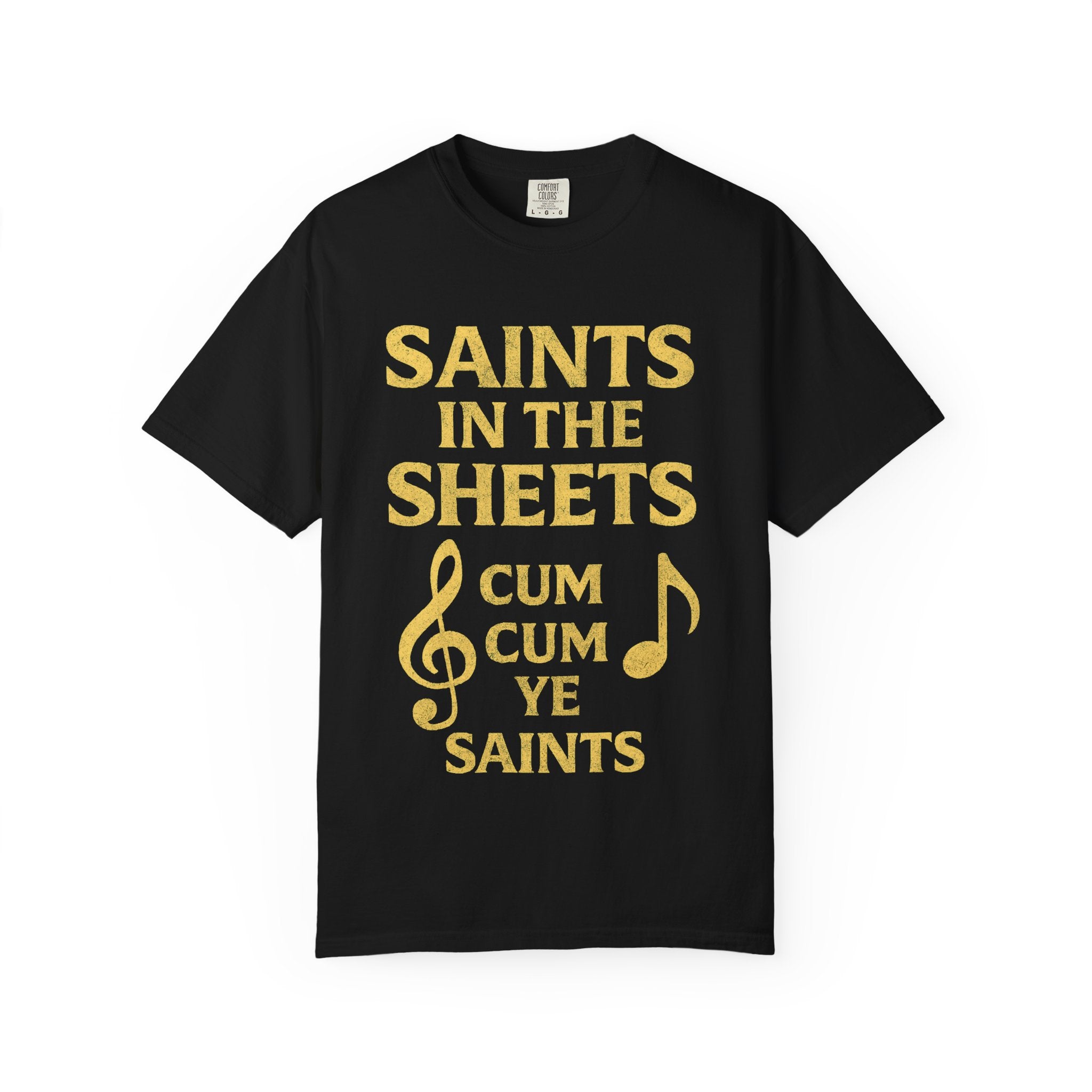 "Saints in the Sheets T-Shirt" Unisex Garment-Dyed T-shirt