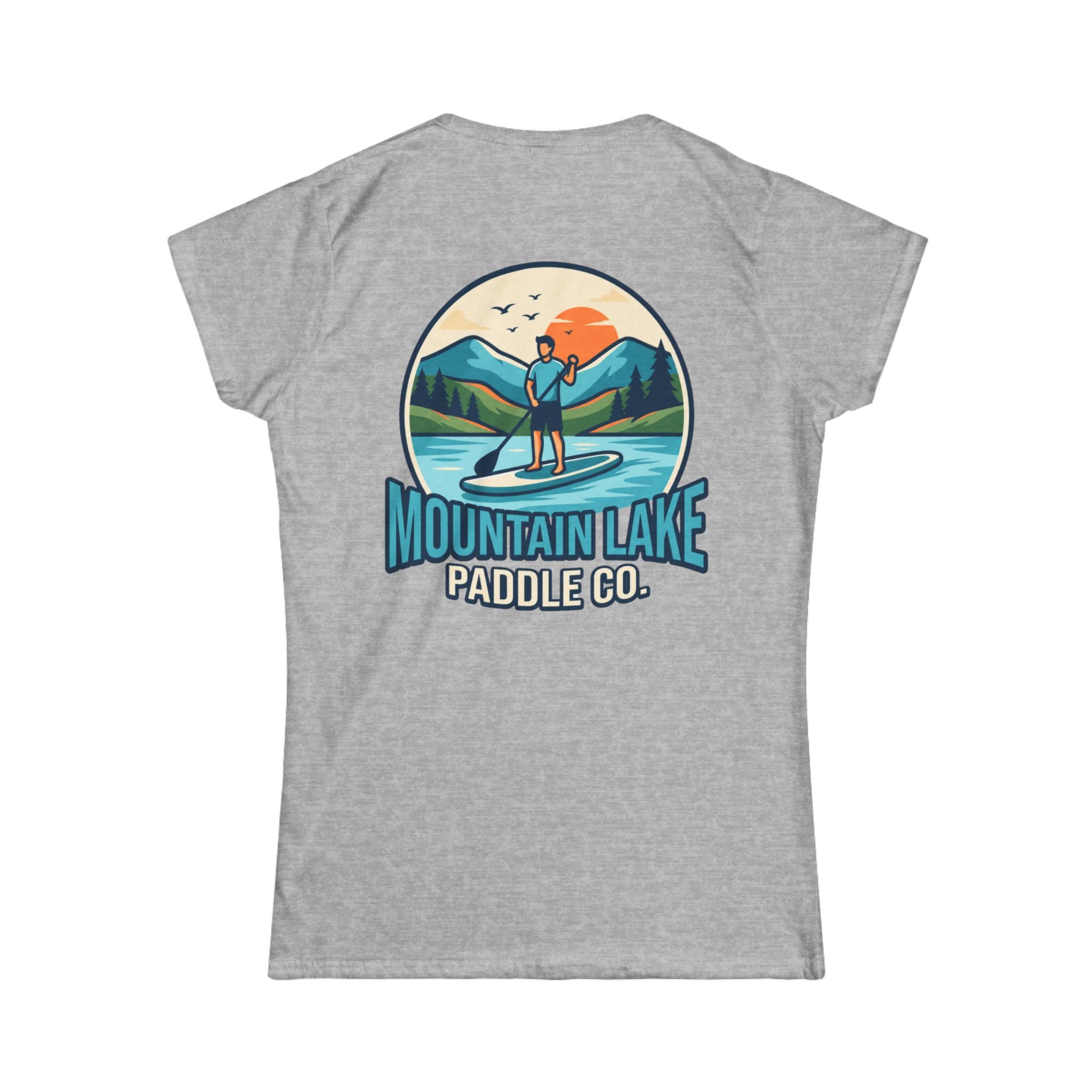 "Mountain Lake Paddle Board" Women's Tee