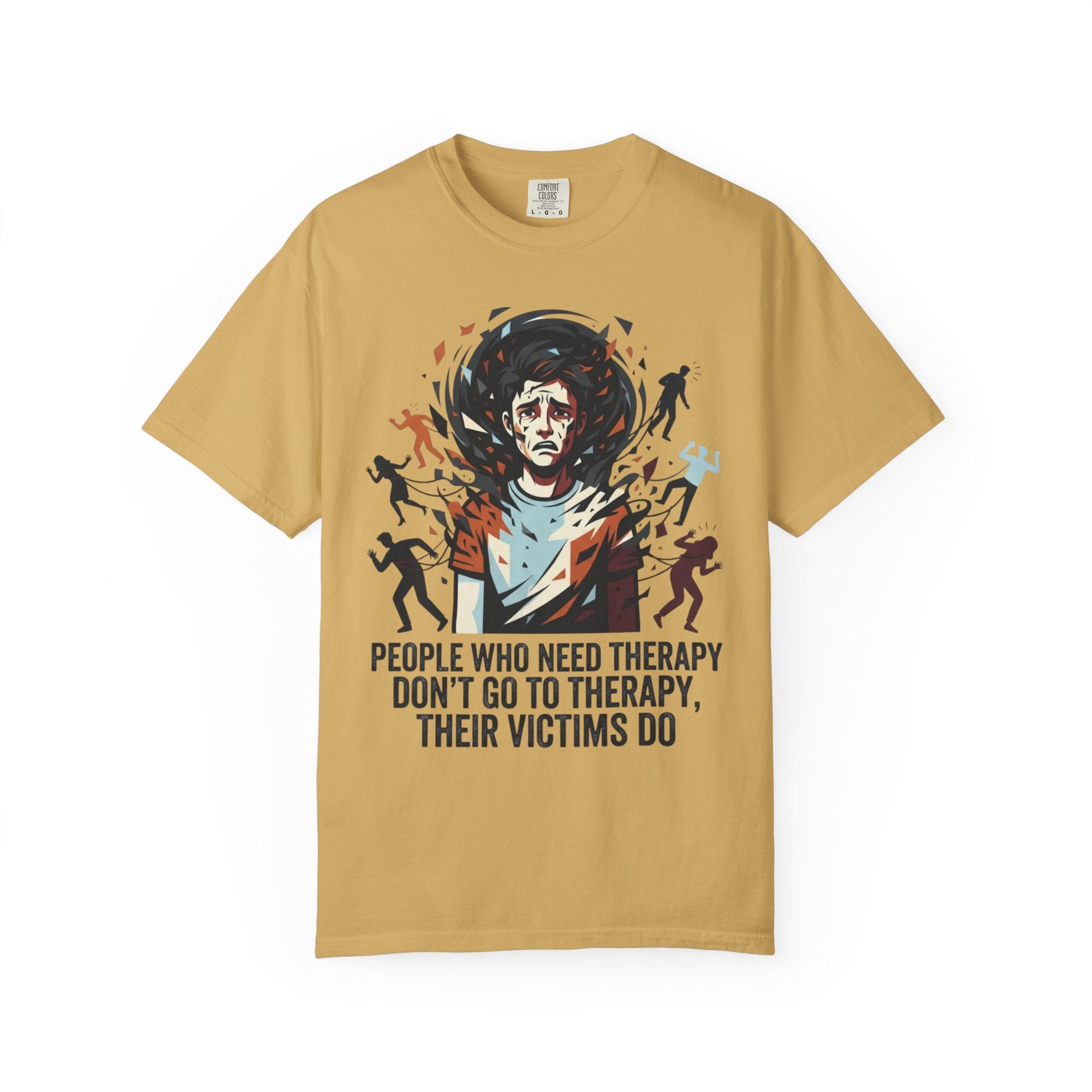 "Therapy Needed" Unisex Garment-Dyed Tee
