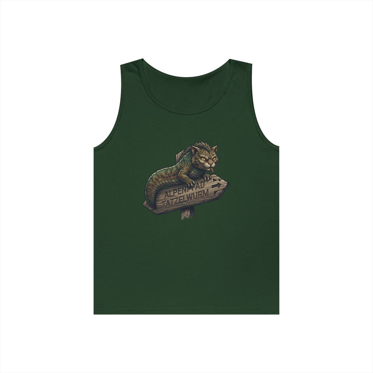 Color: Forest Green | Tatzelwurm (Alpine Europe) Tank Top