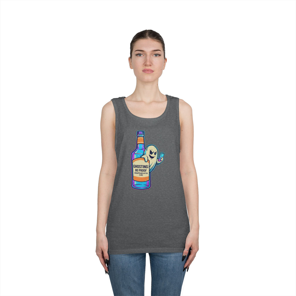 Color: Graphite Heather | Ghosting Tank Top