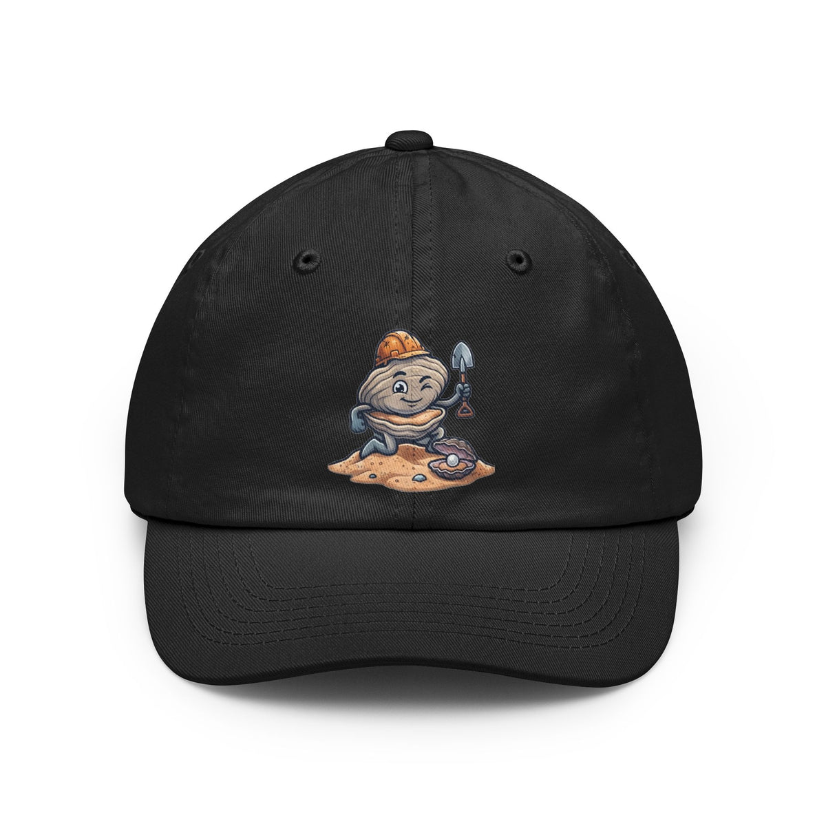 Color: Black | Digging For The Big Pearl Dad Hat — Graphic