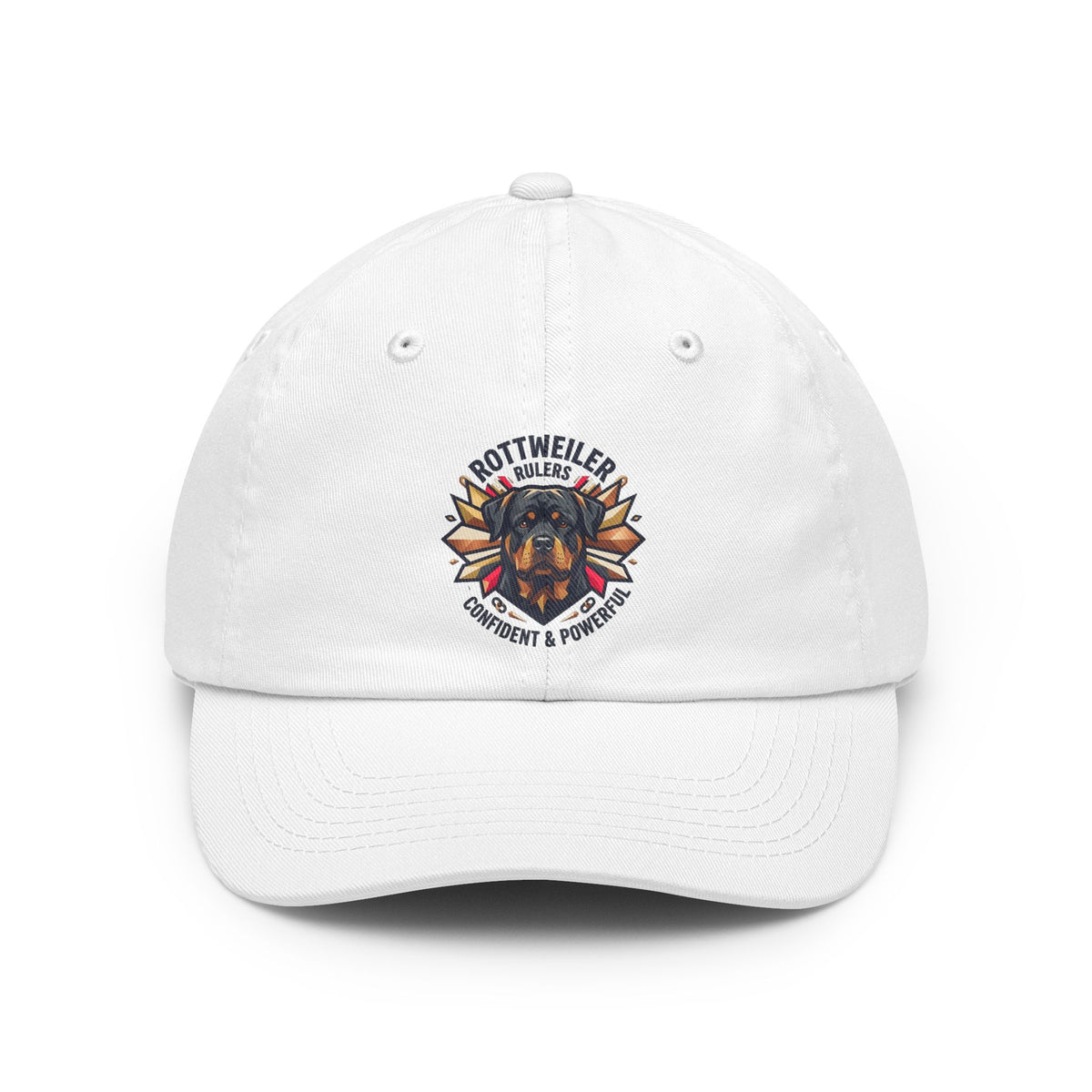 Color: White | Rottweiler Rulers Confident Powerful Dad Hat