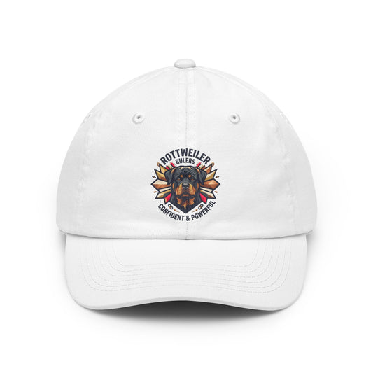 Color: White | Rottweiler Rulers Confident Powerful Dad Hat