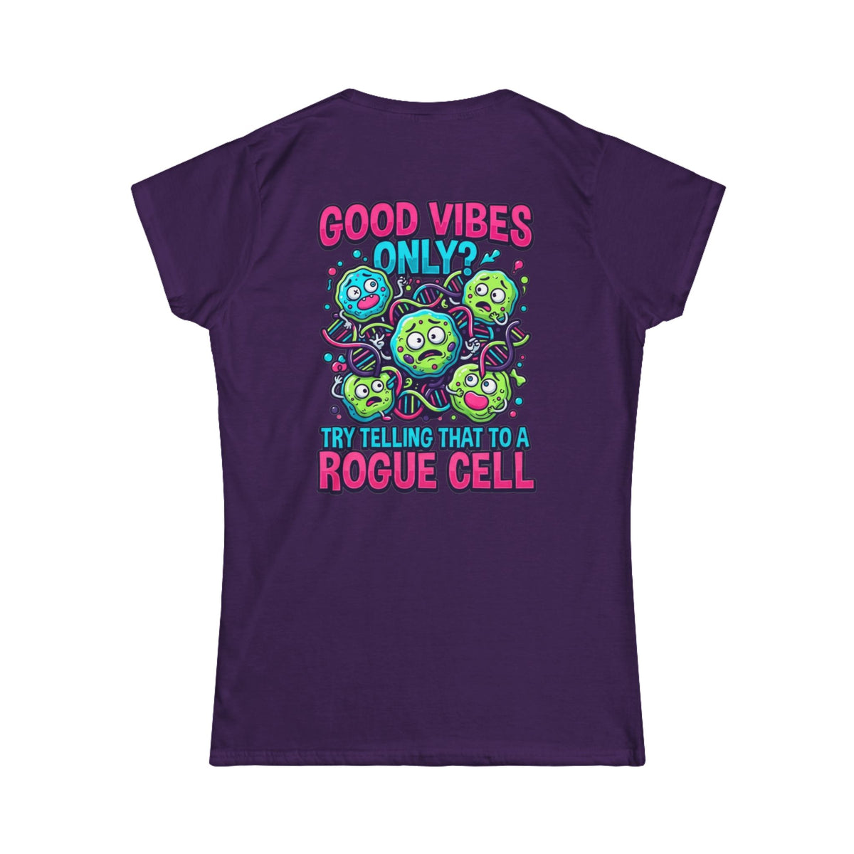 Color: Purple | Good Vibes Only Women's Tee