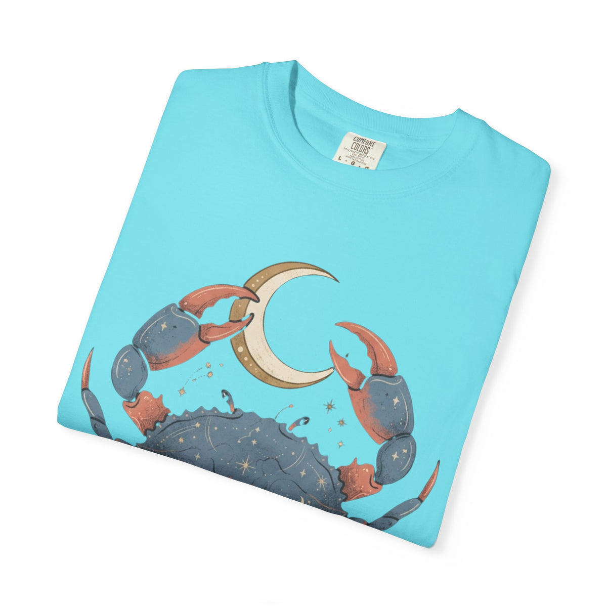 "Cancer The Moon Child Crab" Unisex Garment-Dyed Tee
