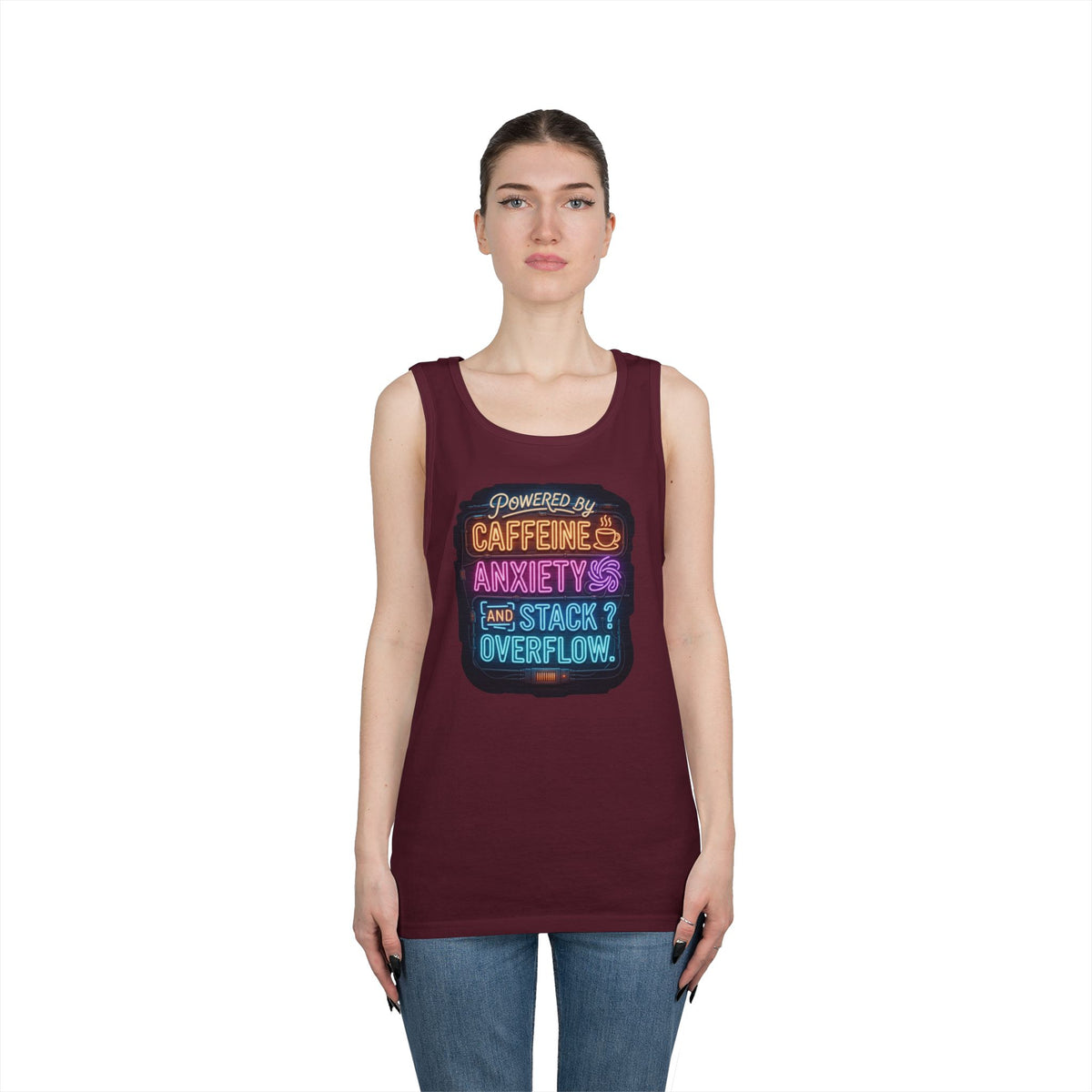 "Caffeine Anxiety And Stack Overflow" Tank Top