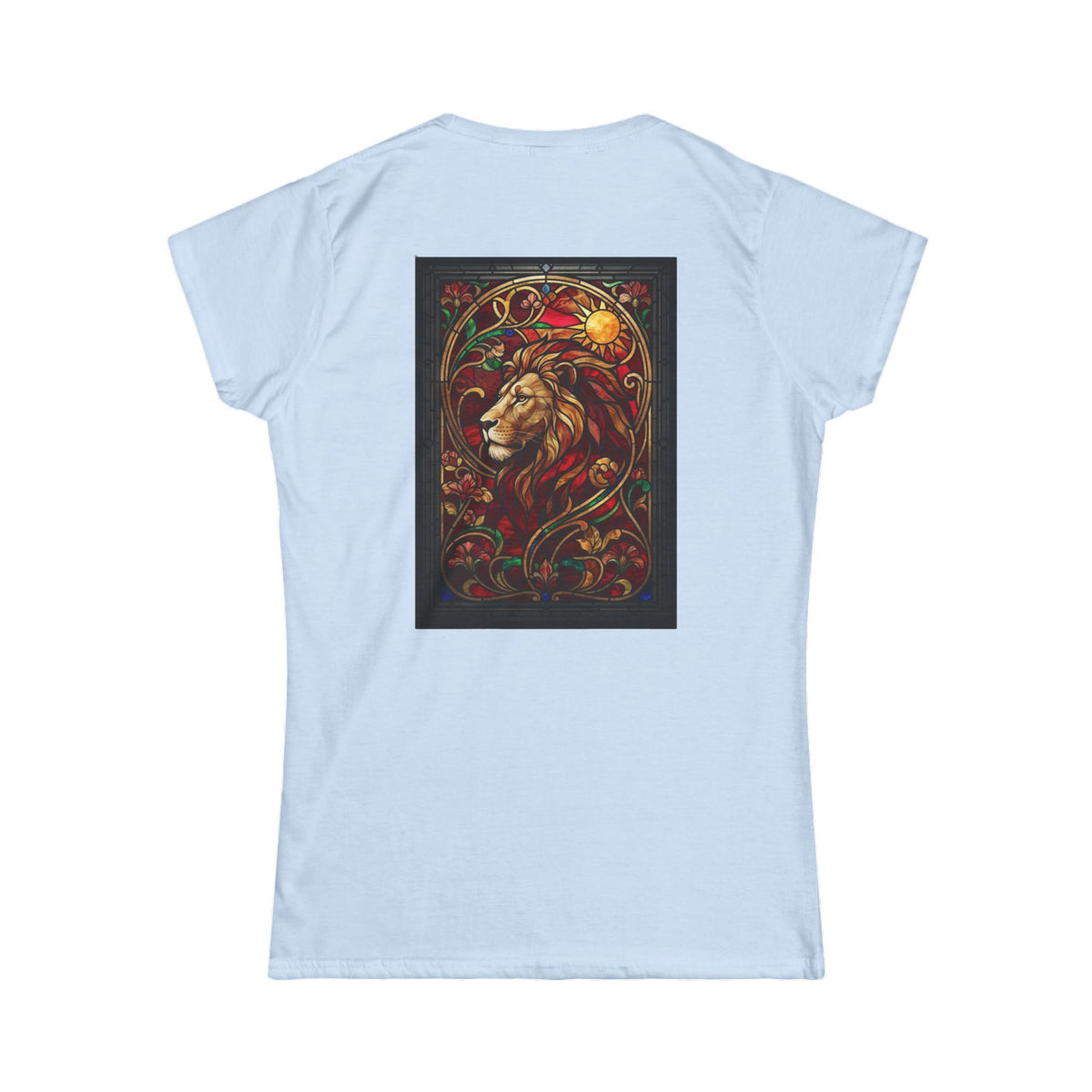 "Stained Glass Sign LEO" Women's Tee
