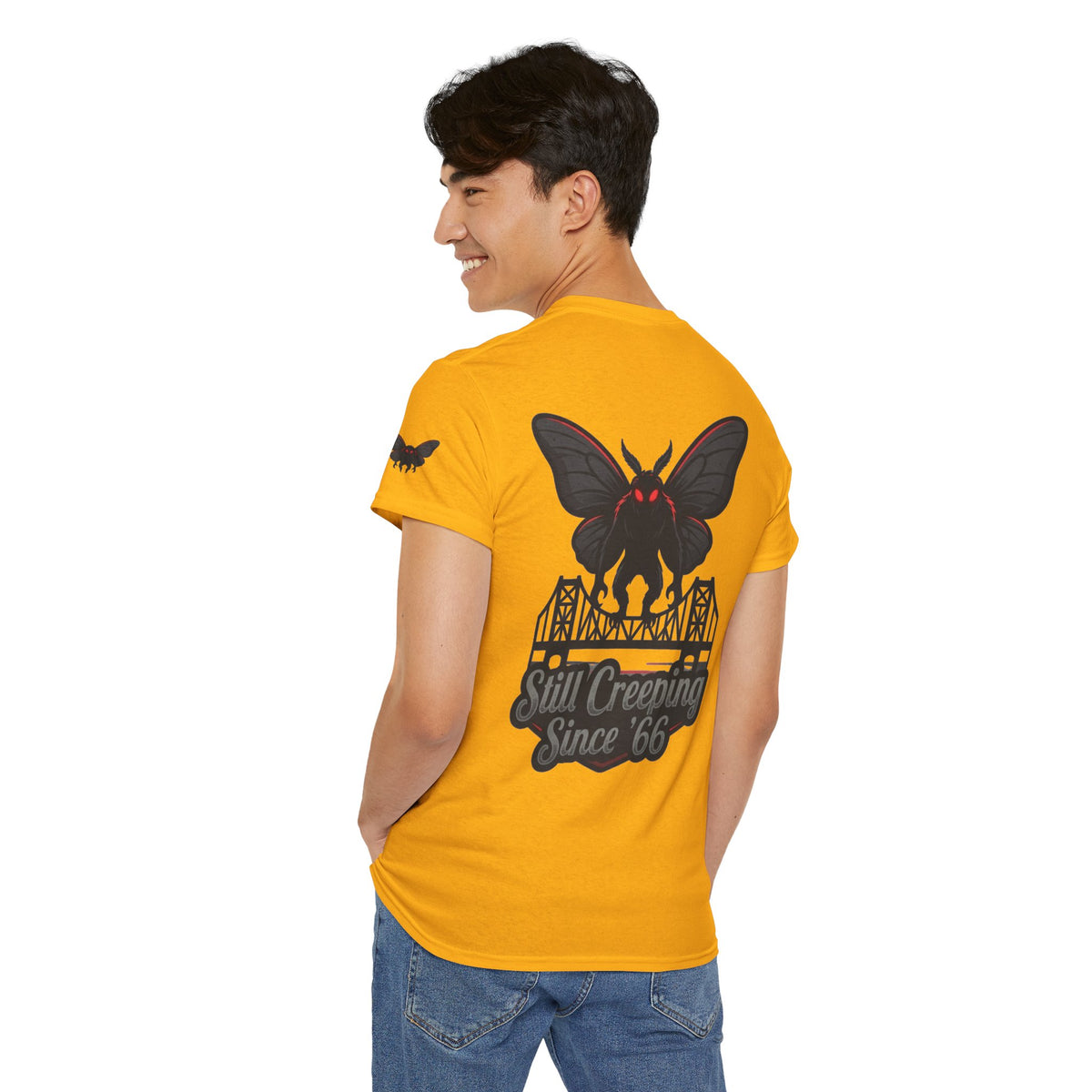 Color: Gold | Mothman (West Virginia, USA) Premium Graphic Tee