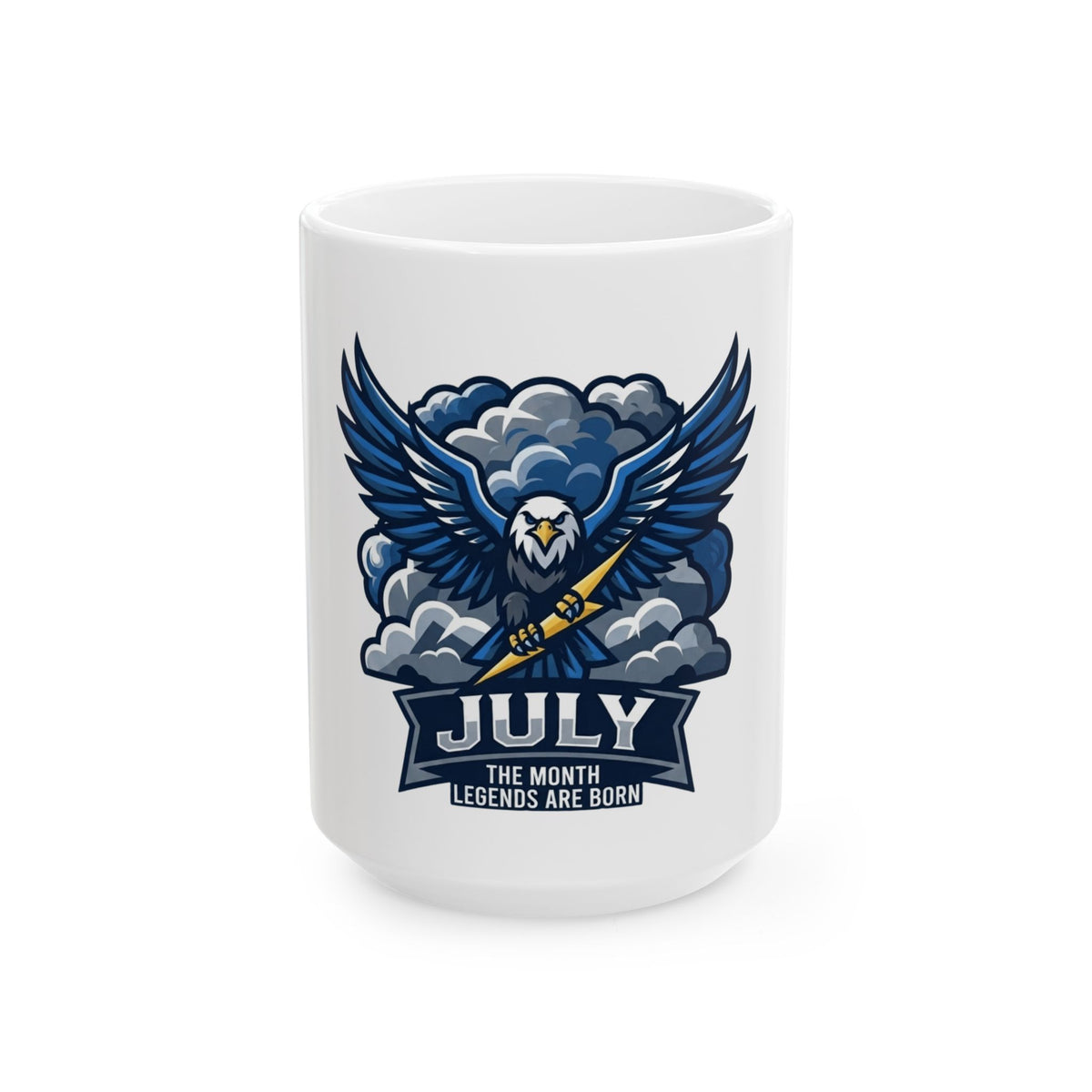"July Legend" White Ceramic Mug
