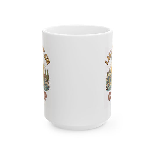 "Champ (Lake Champlain)" White Ceramic Mug