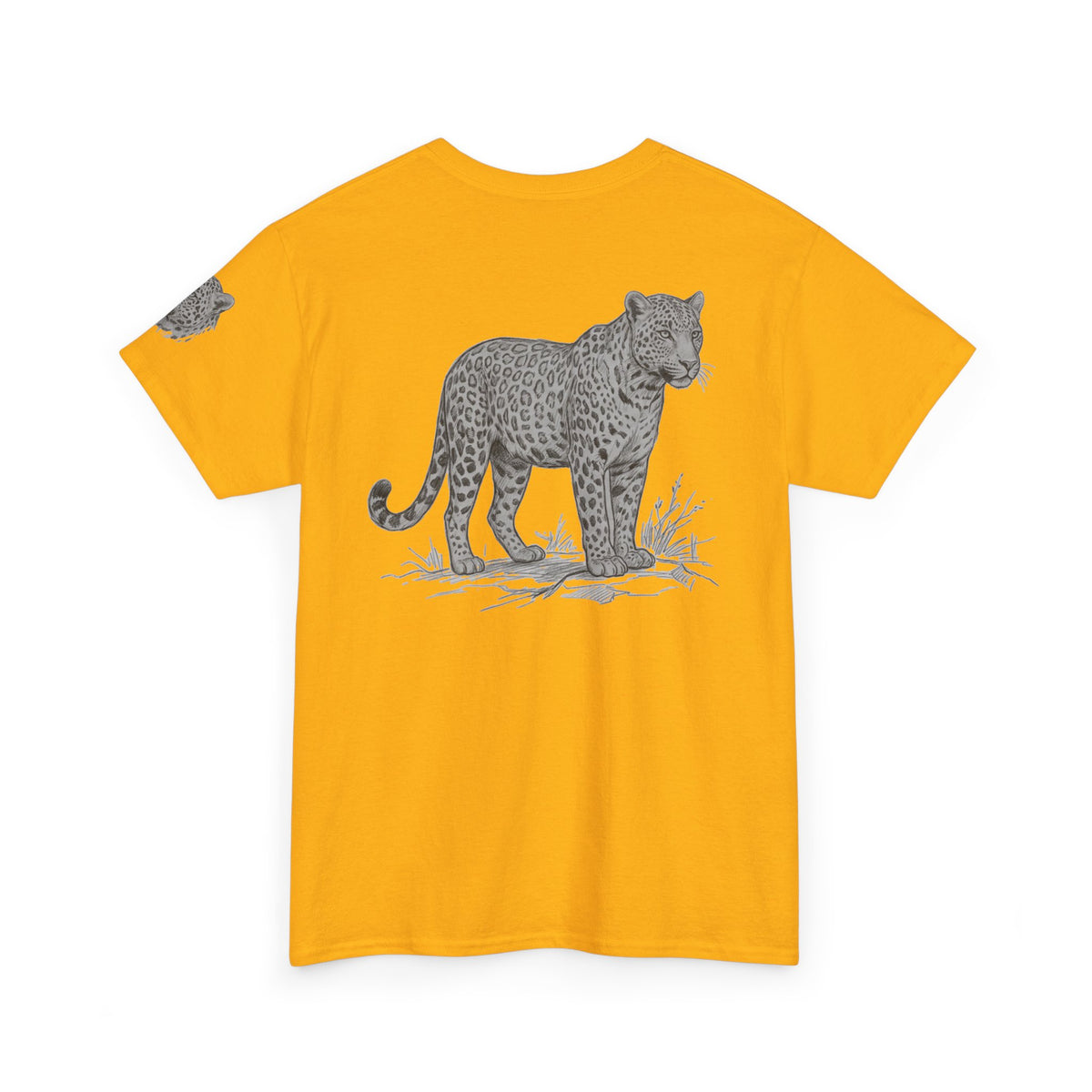 "Pencil Sketch Art Leopard" Premium Graphic Tee