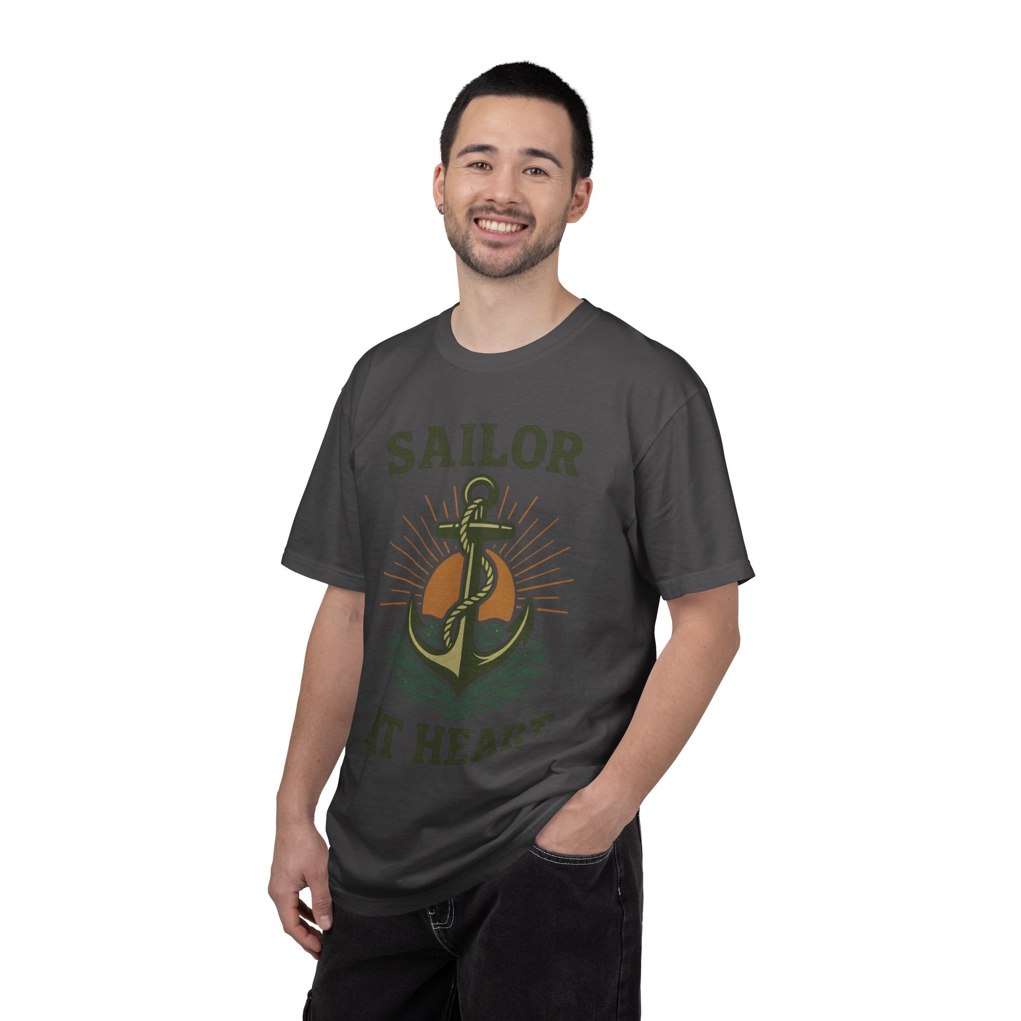 "Sailor at Heart" Unisex Garment-Dyed T-shirt
