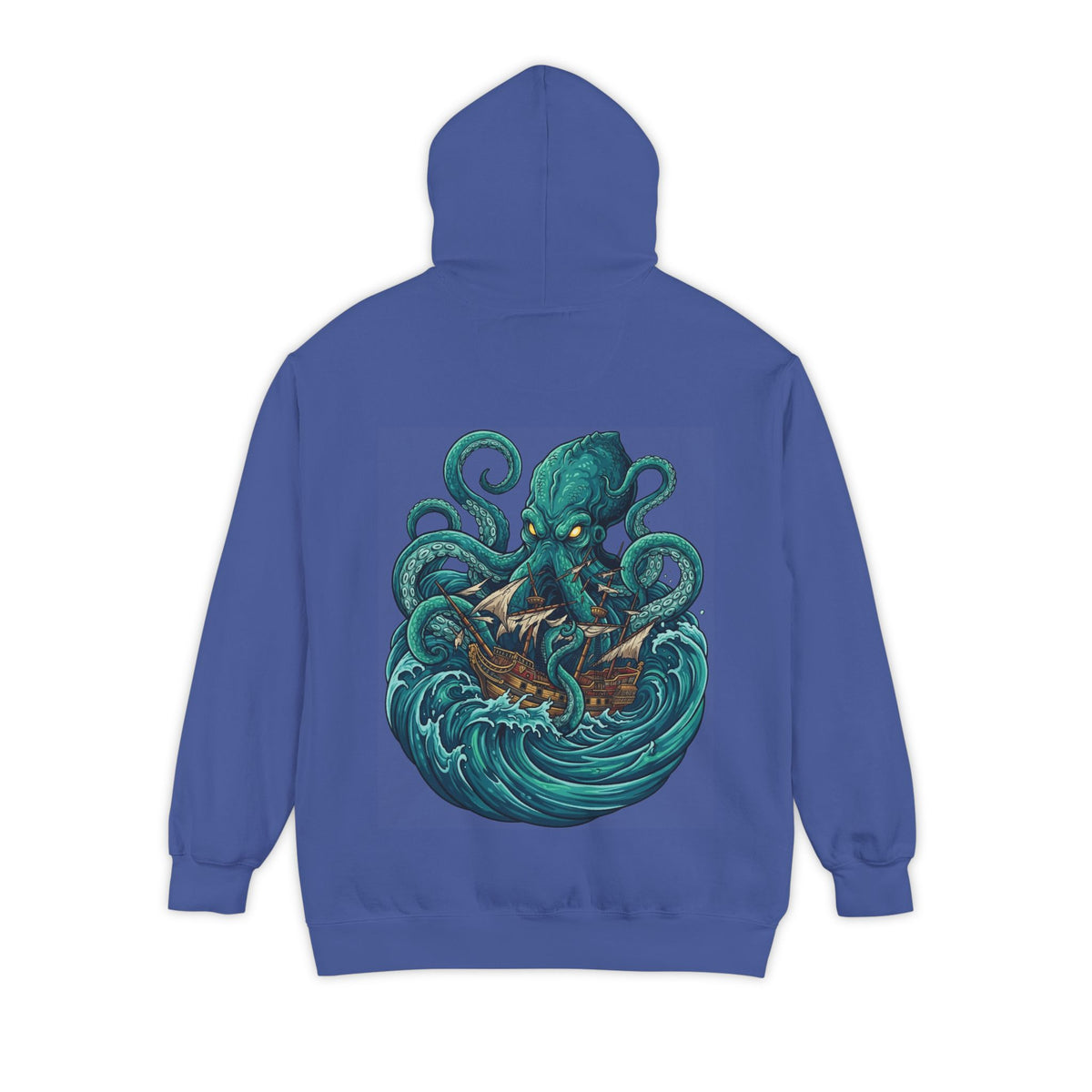 Color: Flo Blue | The Kraken (Norse-Global Maritime) Garment-Dyed Hoodie