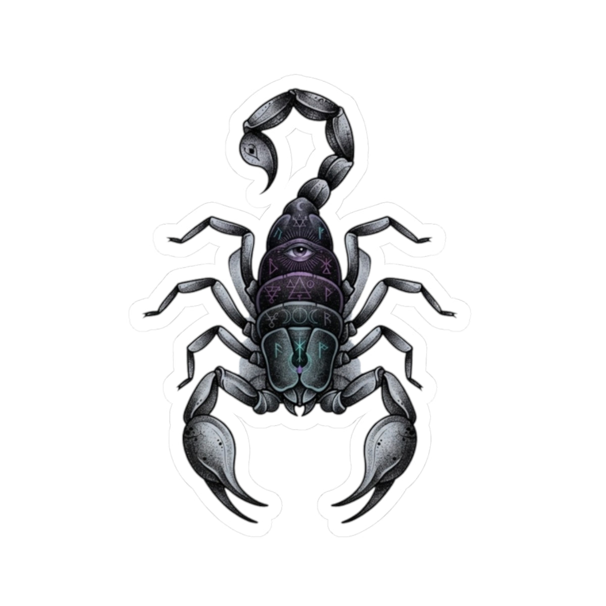 "Scorpio The Mystical Scorpion" Sticker — Main