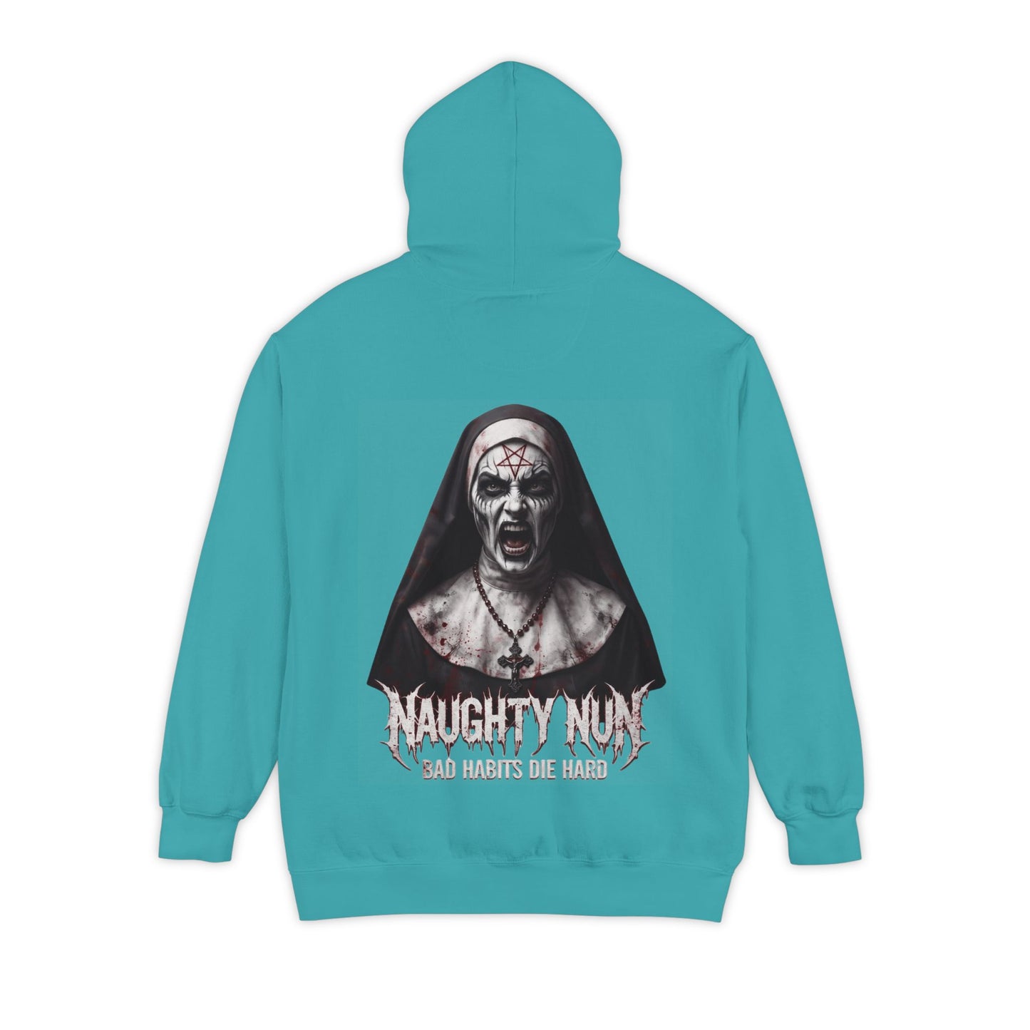 "Naughty Nun" Garment-Dyed Hoodie