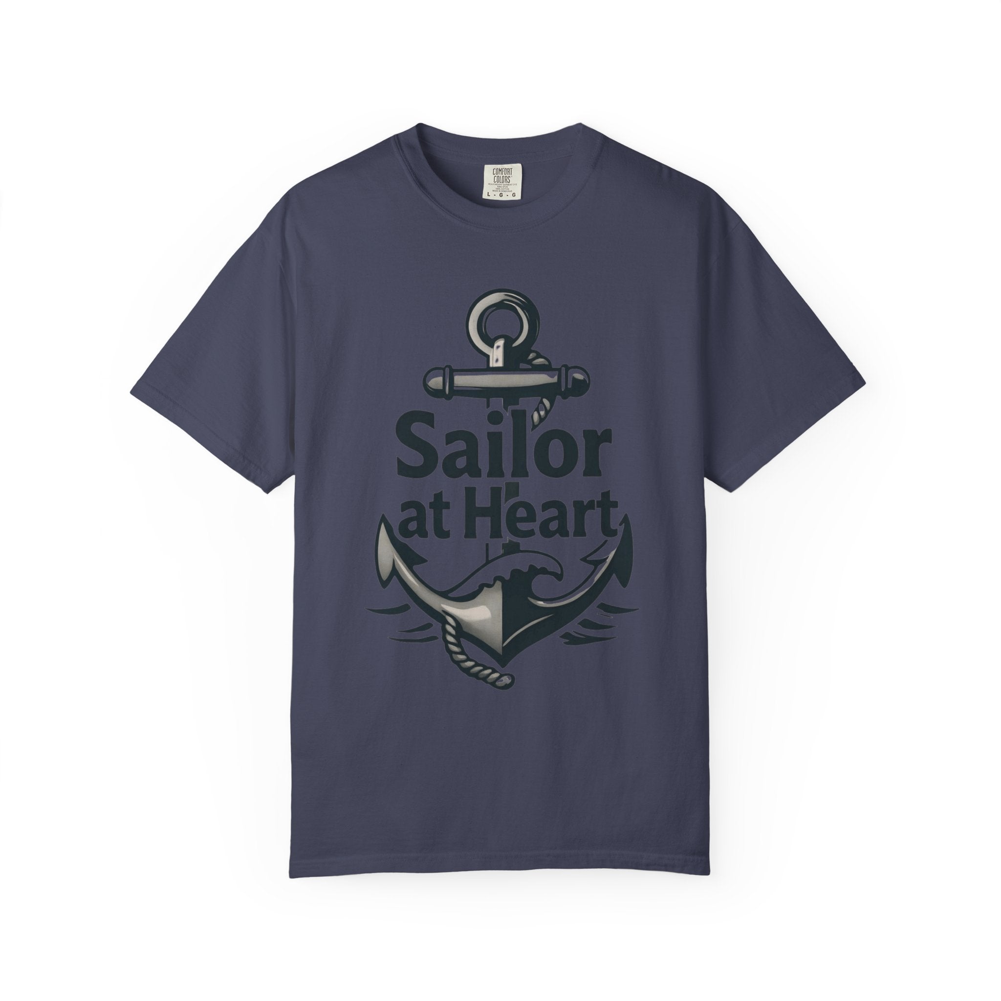 "Sailor at Heart-2" Unisex Garment-Dyed T-shirt