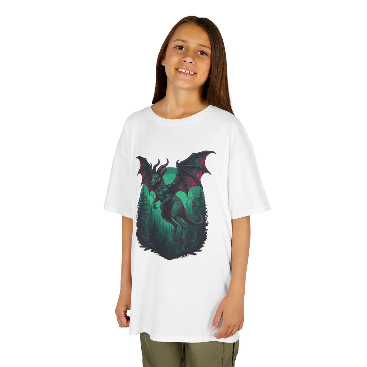Color: White | The Jersey Devil (New Jersey, USA) Kids Tee