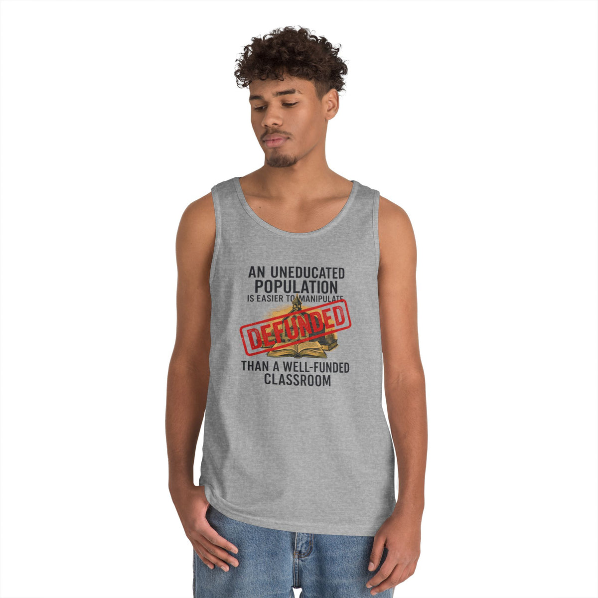 Color: Sport Grey | Protest Series - Fund Public Schools Tank Top