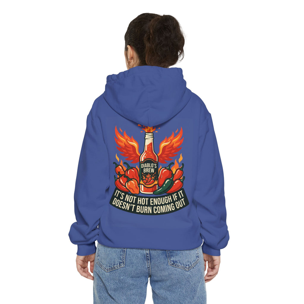 "Burns Coming Out" Garment-Dyed Hoodie
