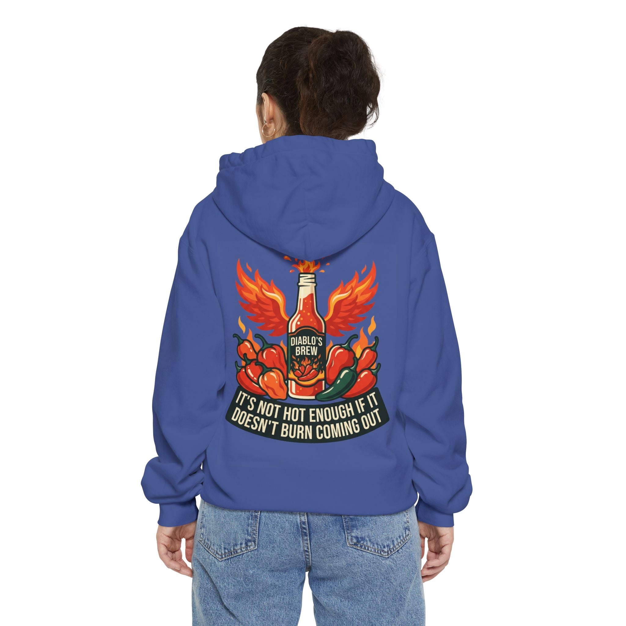"Burns Coming Out" Garment-Dyed Hoodie