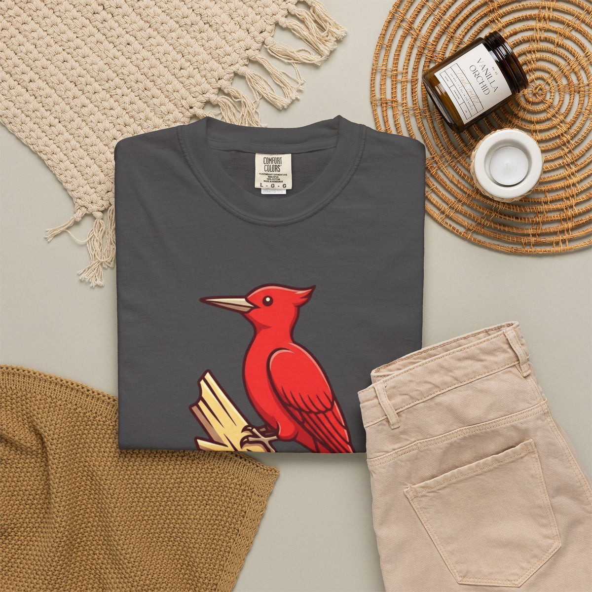 "Look At That Big Red Pecker" Unisex Garment-Dyed Tee