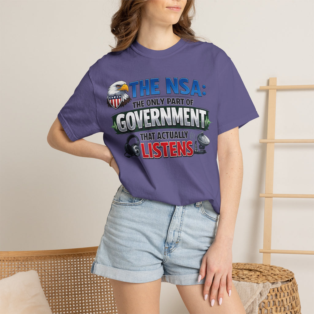 "Finally, Someone Who Cares (Sort Of)" Unisex Garment-Dyed T-shirt