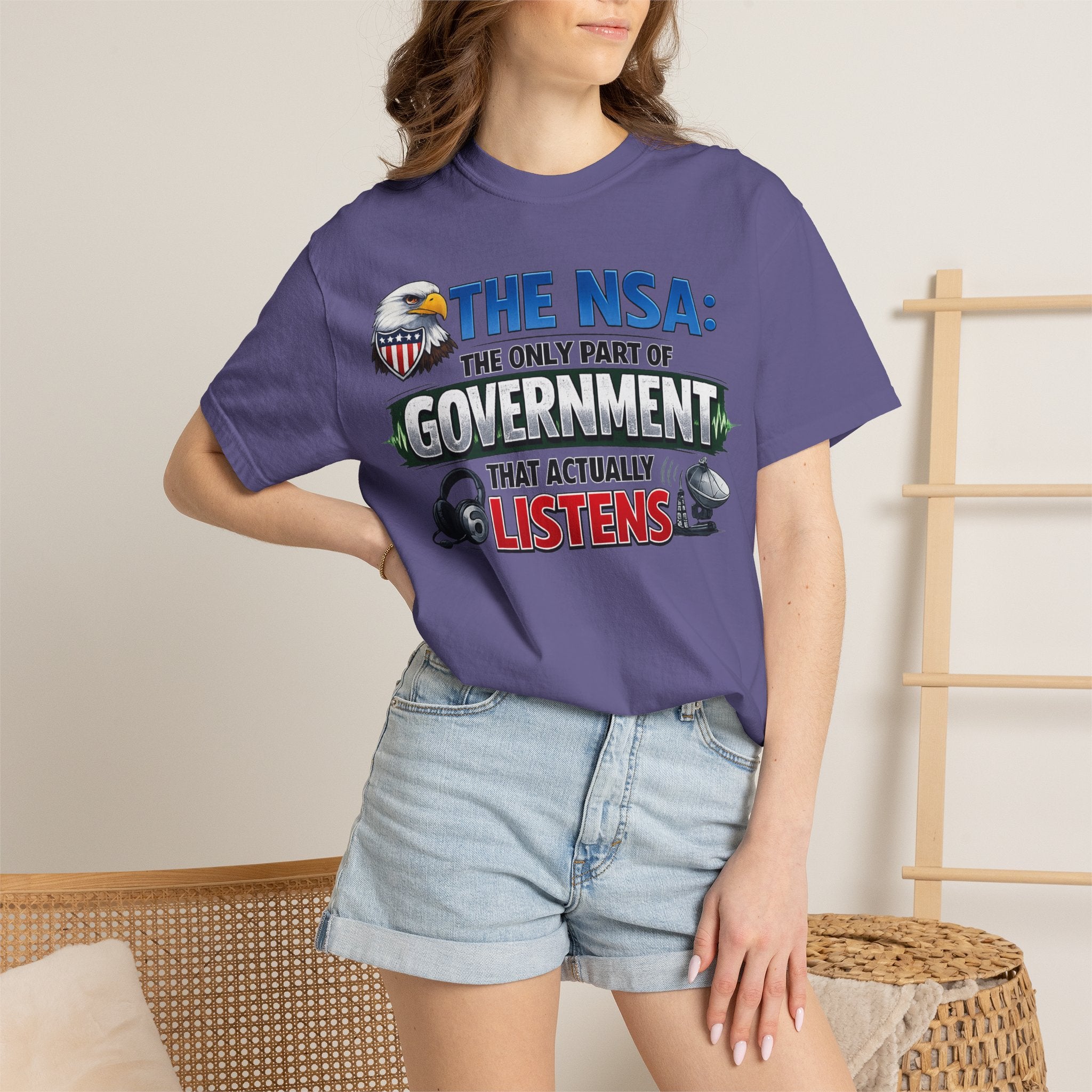 "Finally, Someone Who Cares (Sort Of)" Unisex Garment-Dyed T-shirt