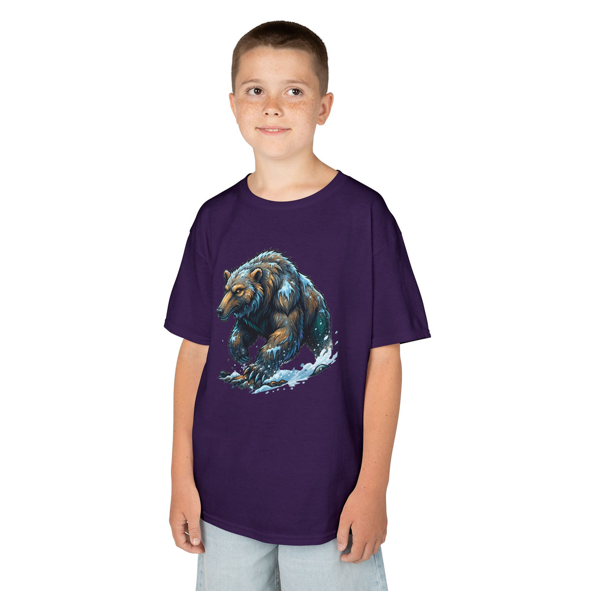 Color: Purple | Alioat (Siberian Folklore) Kids Tee