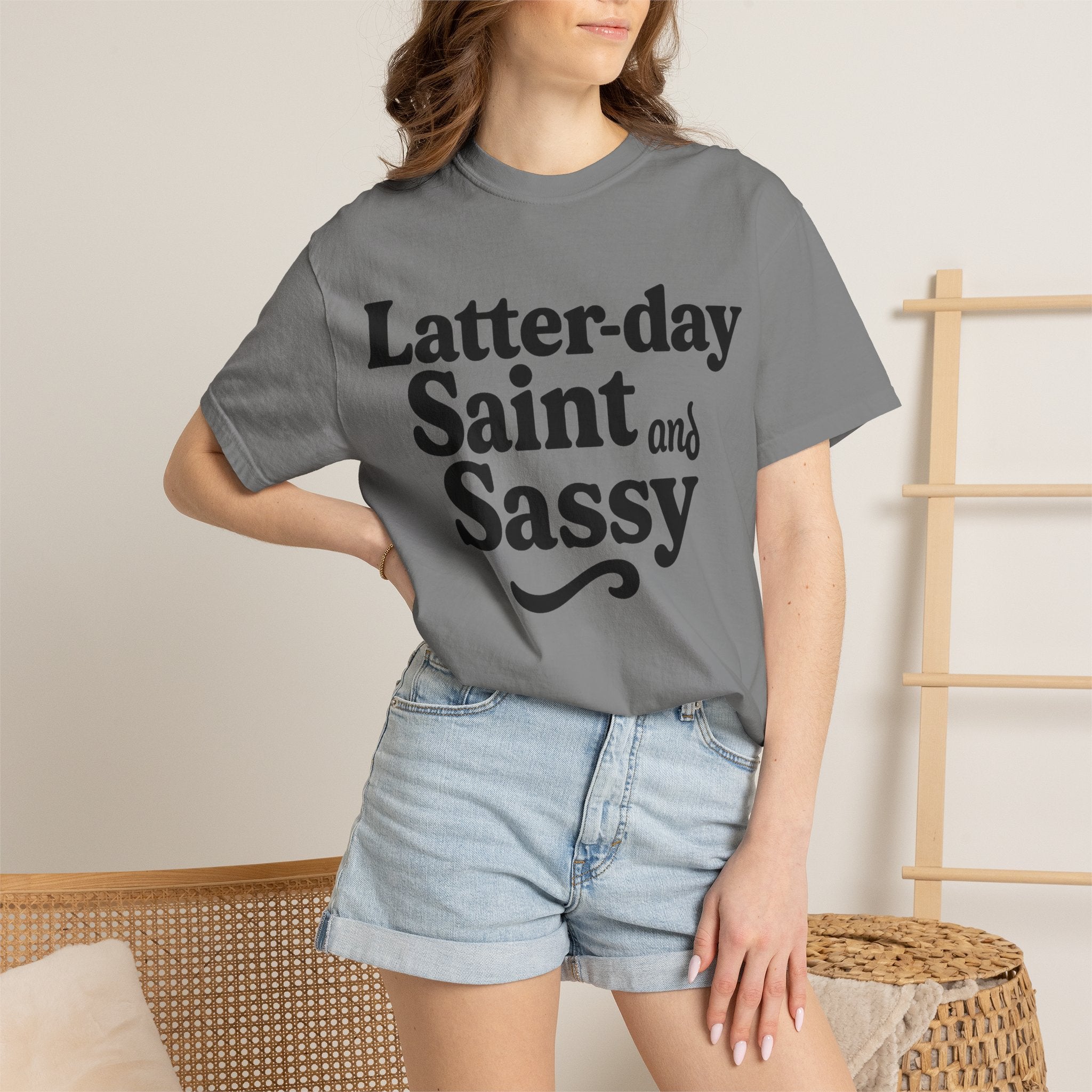 "Latter-day Saint and Sassy" Unisex Garment-Dyed T-shirt