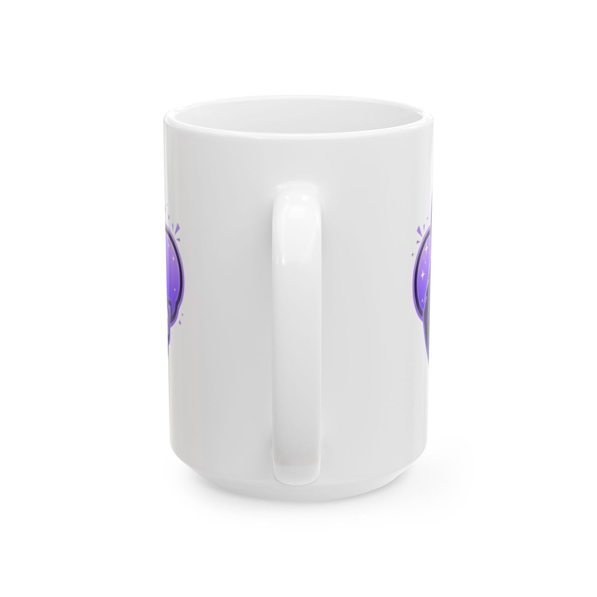 "Good Book Series Obstinate Animals & Angels With Swords" White Ceramic Mug — Graphic