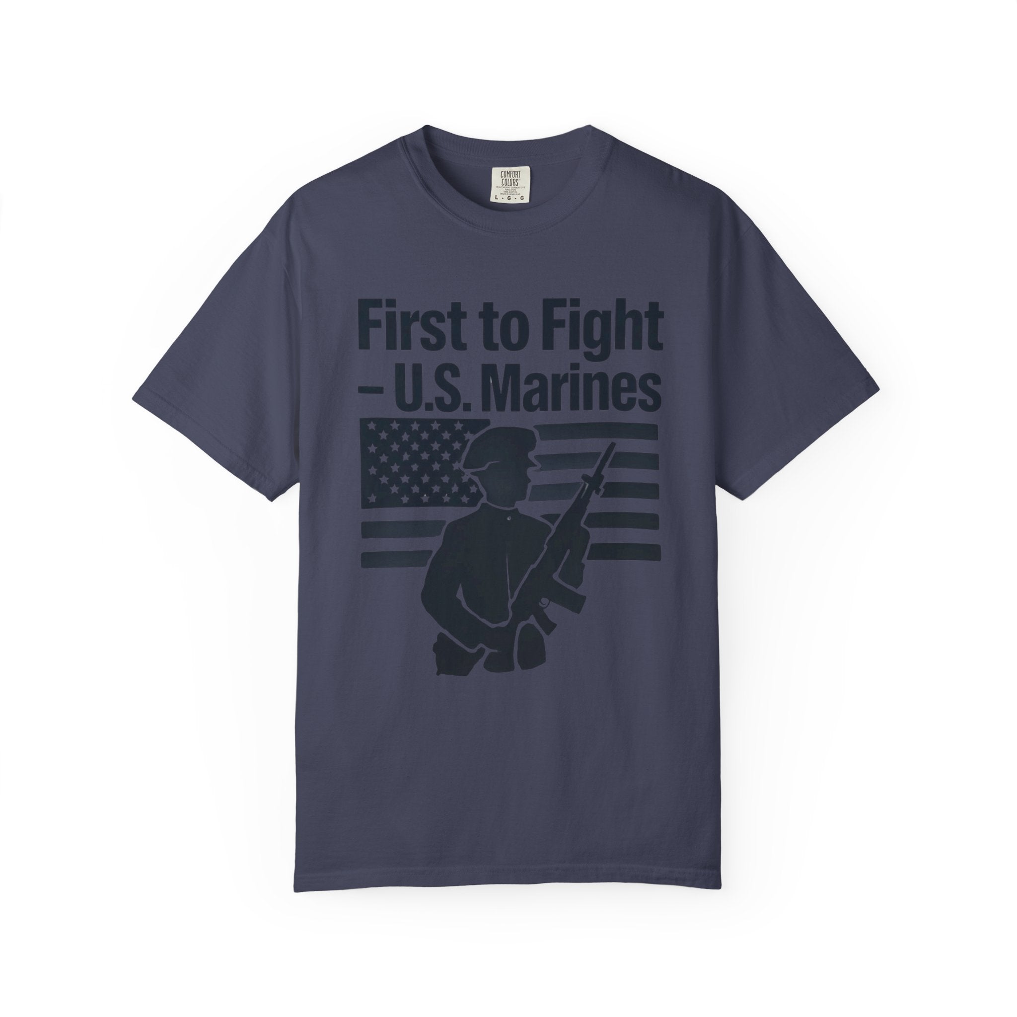 "First to Fight" Unisex Garment-Dyed T-shirt