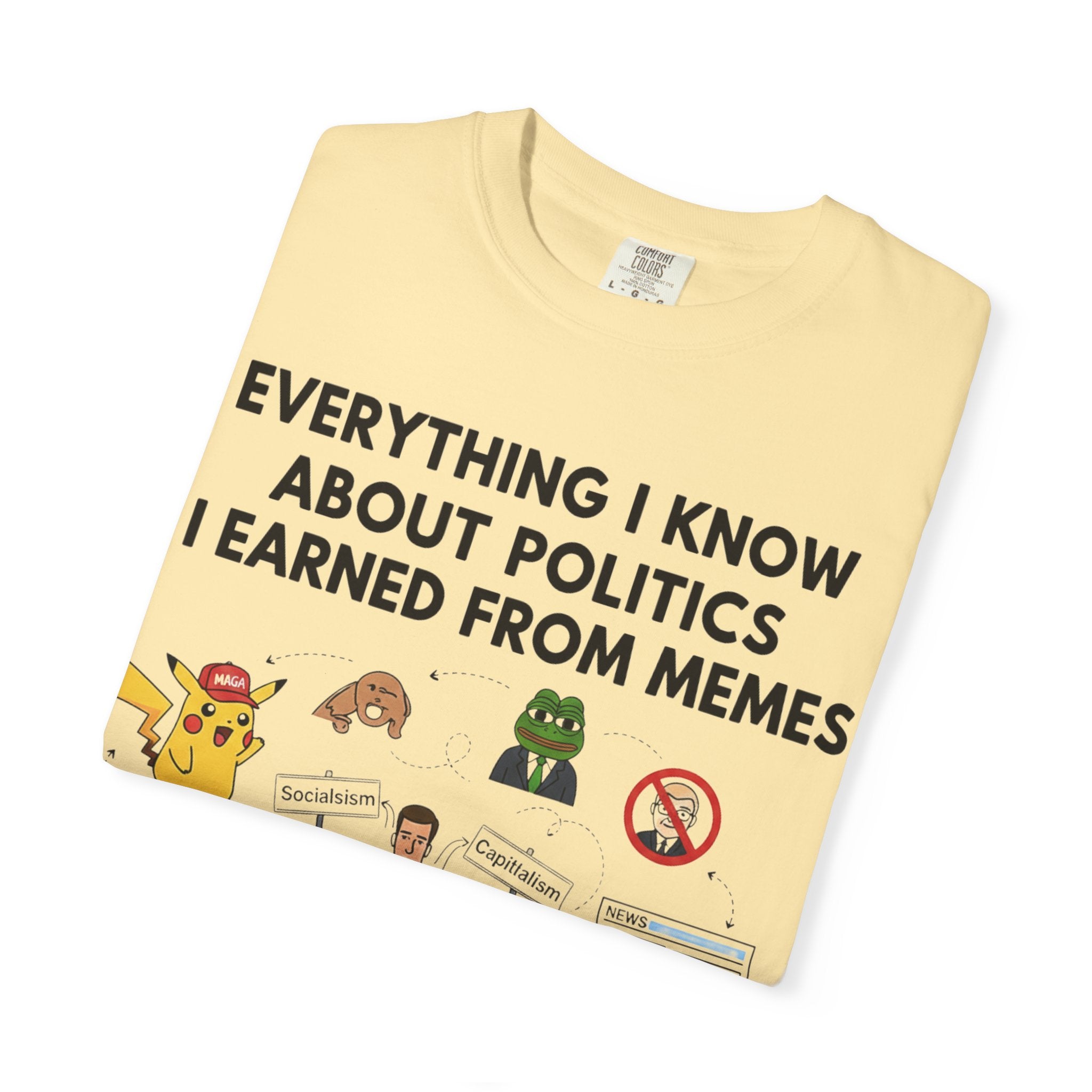 "Advanced Degrees in Memes" Unisex Garment-Dyed T-shirt