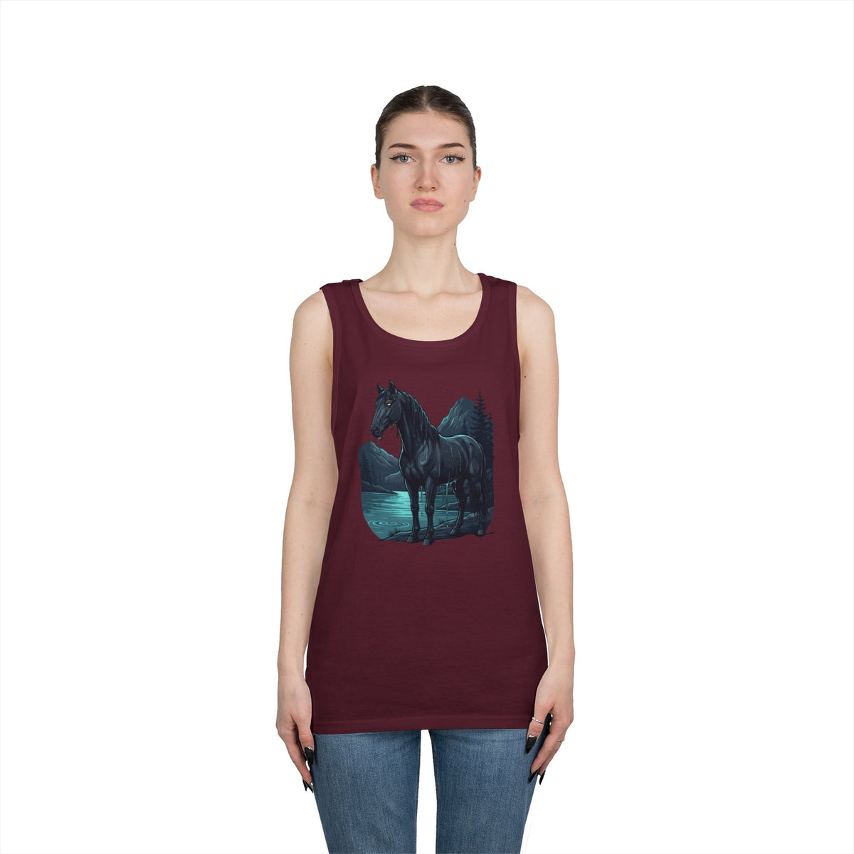 Color: Maroon | Kelpie (Scottish Folklore) Tank Top